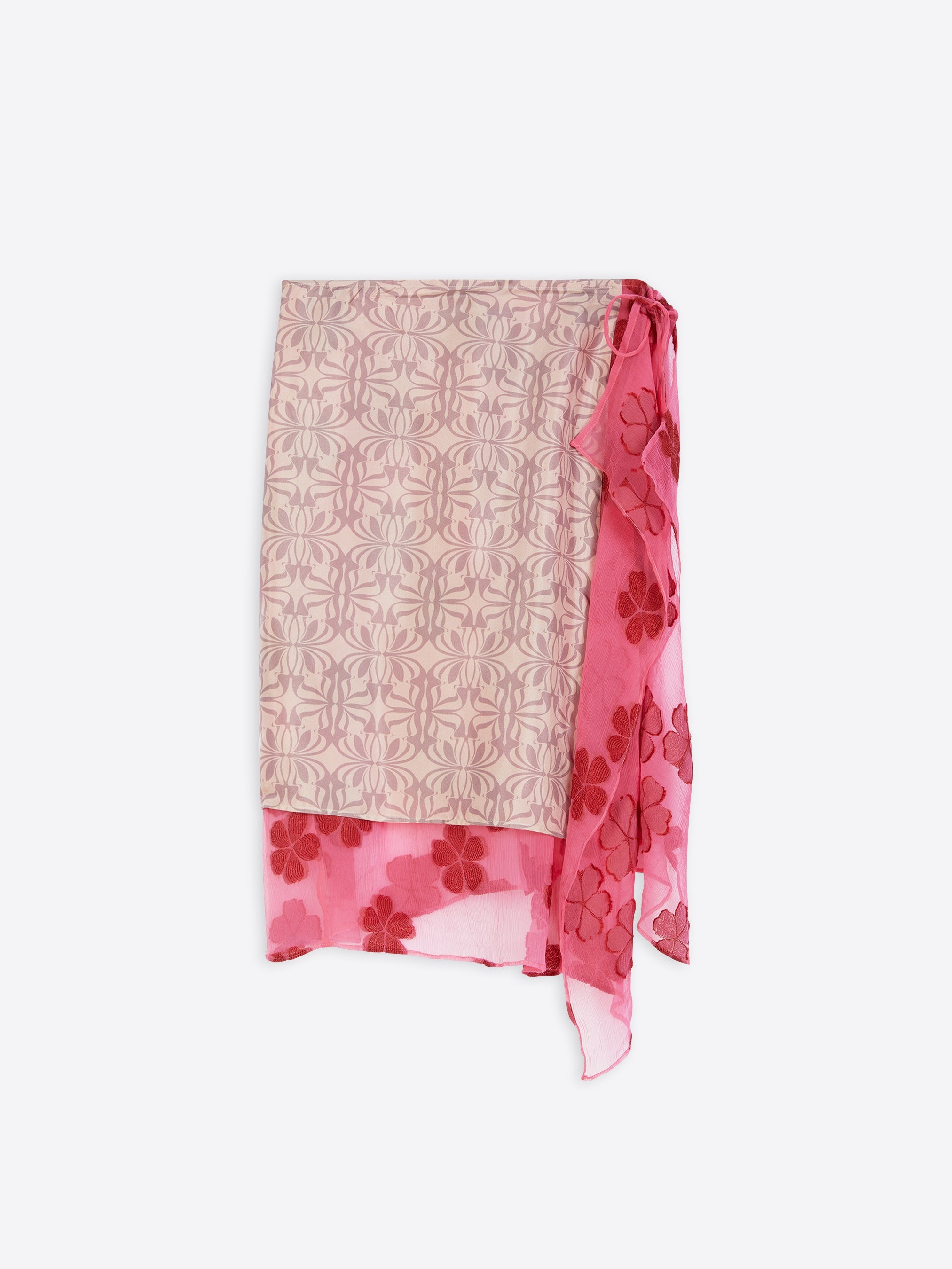 SILK WRAP SKIRT - 1