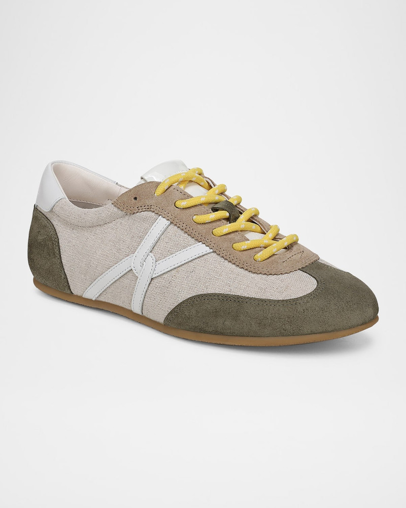 VERONICA BEARD Riviera Low-Top Suede Sneakers outlook
