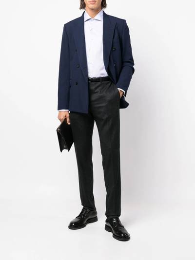 Canali straight-leg tailored trousers outlook