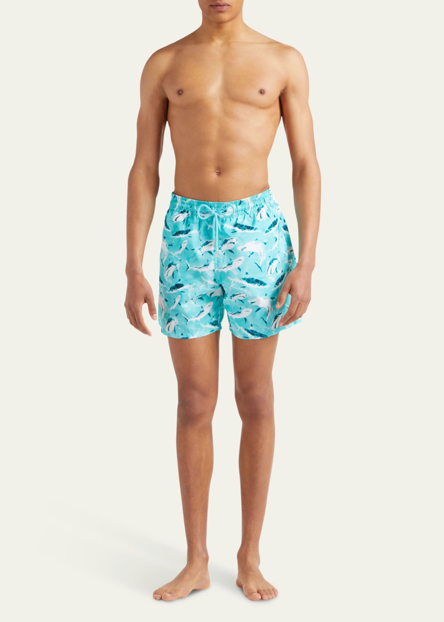 Men's Requins Shark-Print Swim Shorts - 2