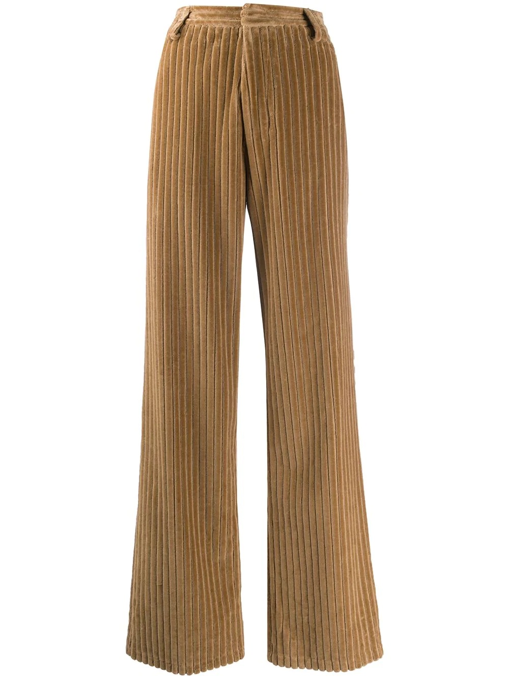 wide leg corduroy trousers - 1