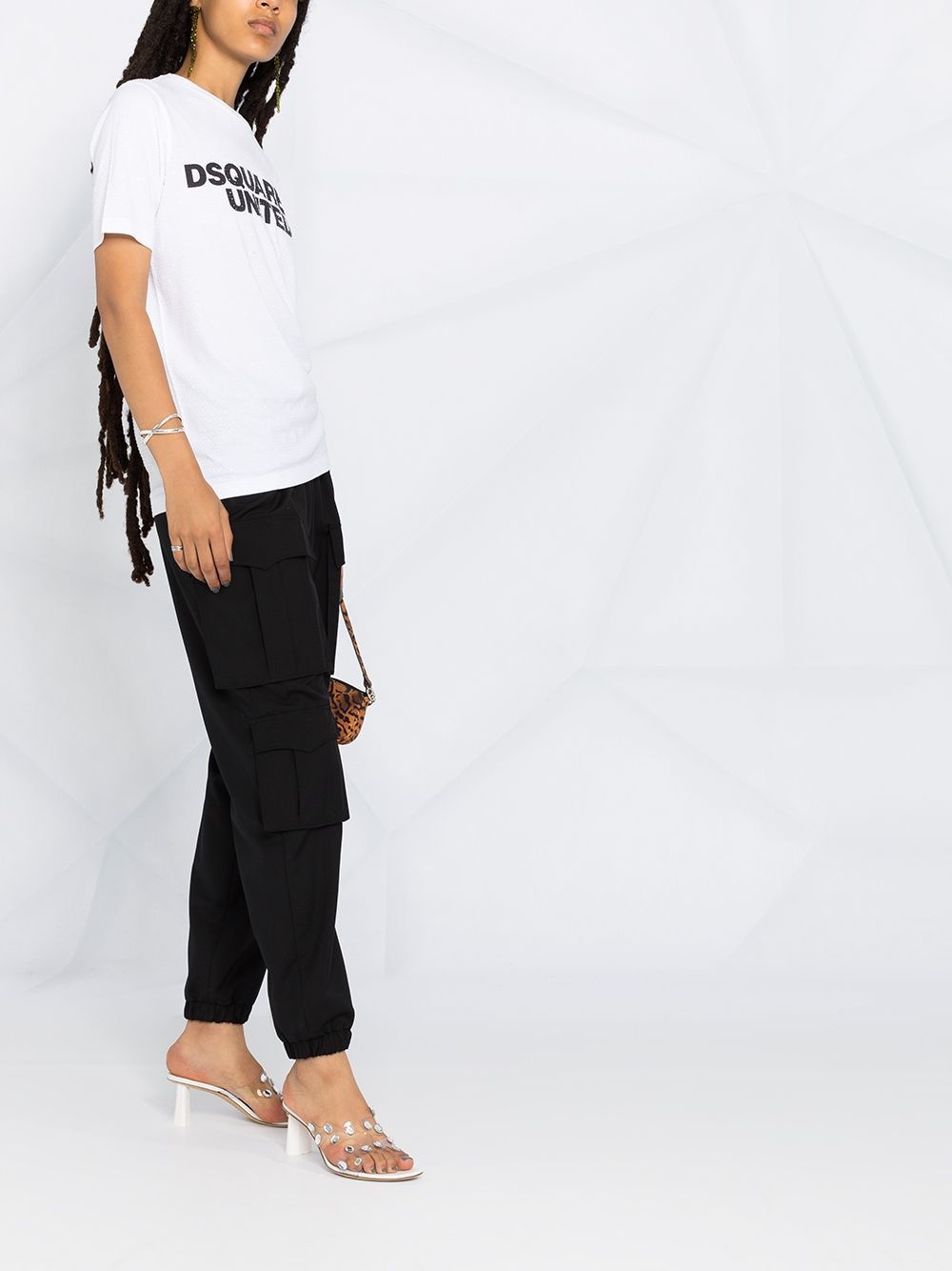 logo print cotton T-shirt - 6