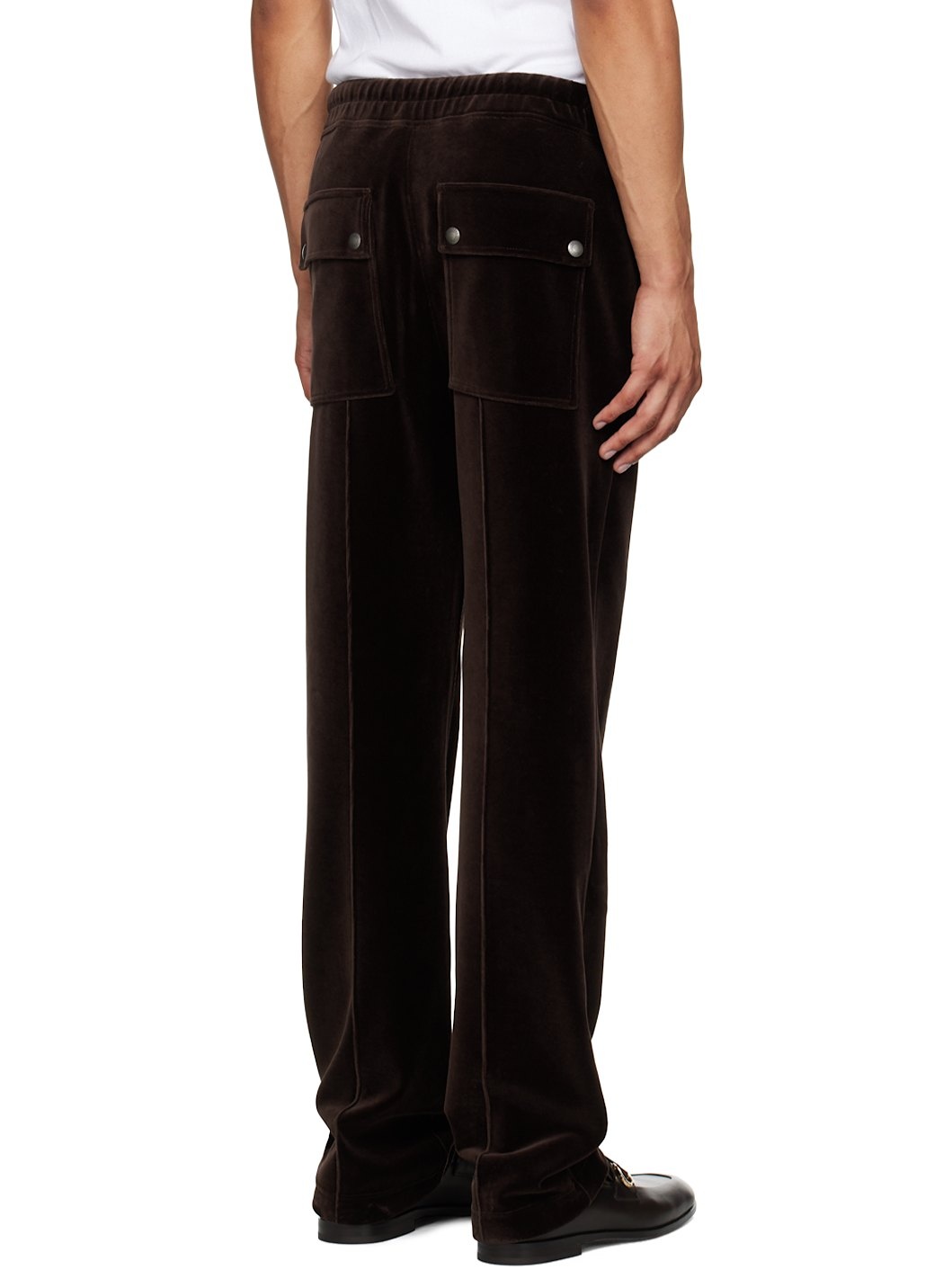 Brown Pinched Seam Sweatpants - 3