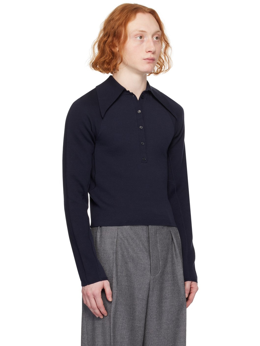 SSENSE Exclusive Navy Maxtima Polo - 2