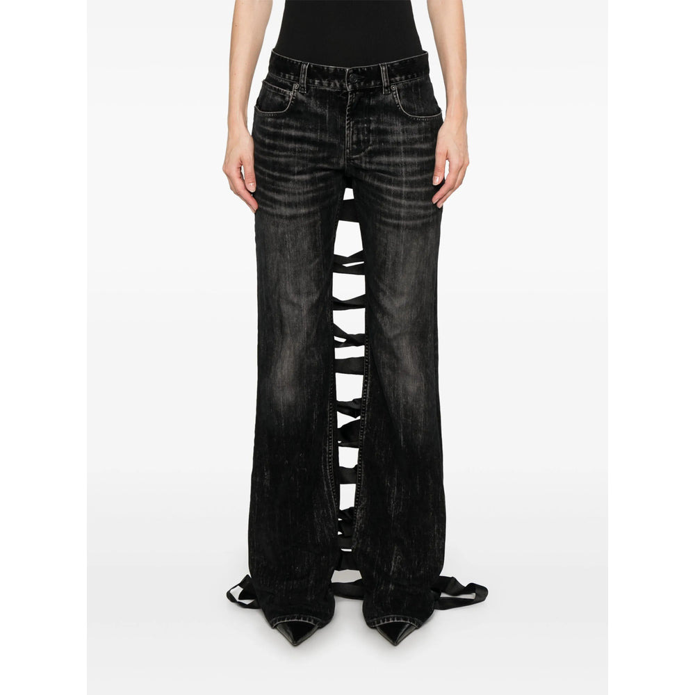 Balenciaga Black Denim - Straight-Leg Jeans Women - 4