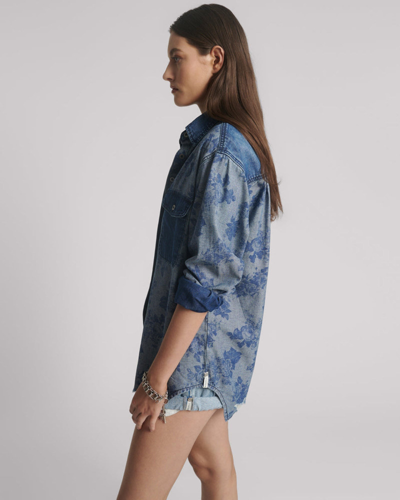 Everyday Denim Shirt - Rosewood 3