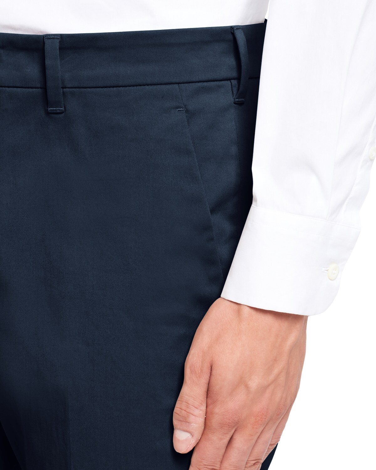 Stretch gabardine trousers - 5