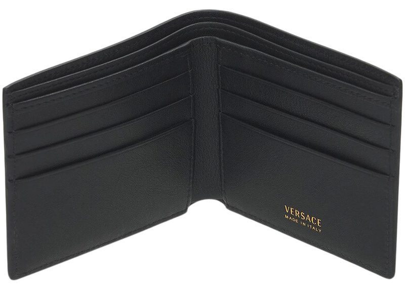 VERSACE Versace La Medusa (6 Card Slot 2 Cash Compartments) Bi-Fold Wallet Black/Black outlook