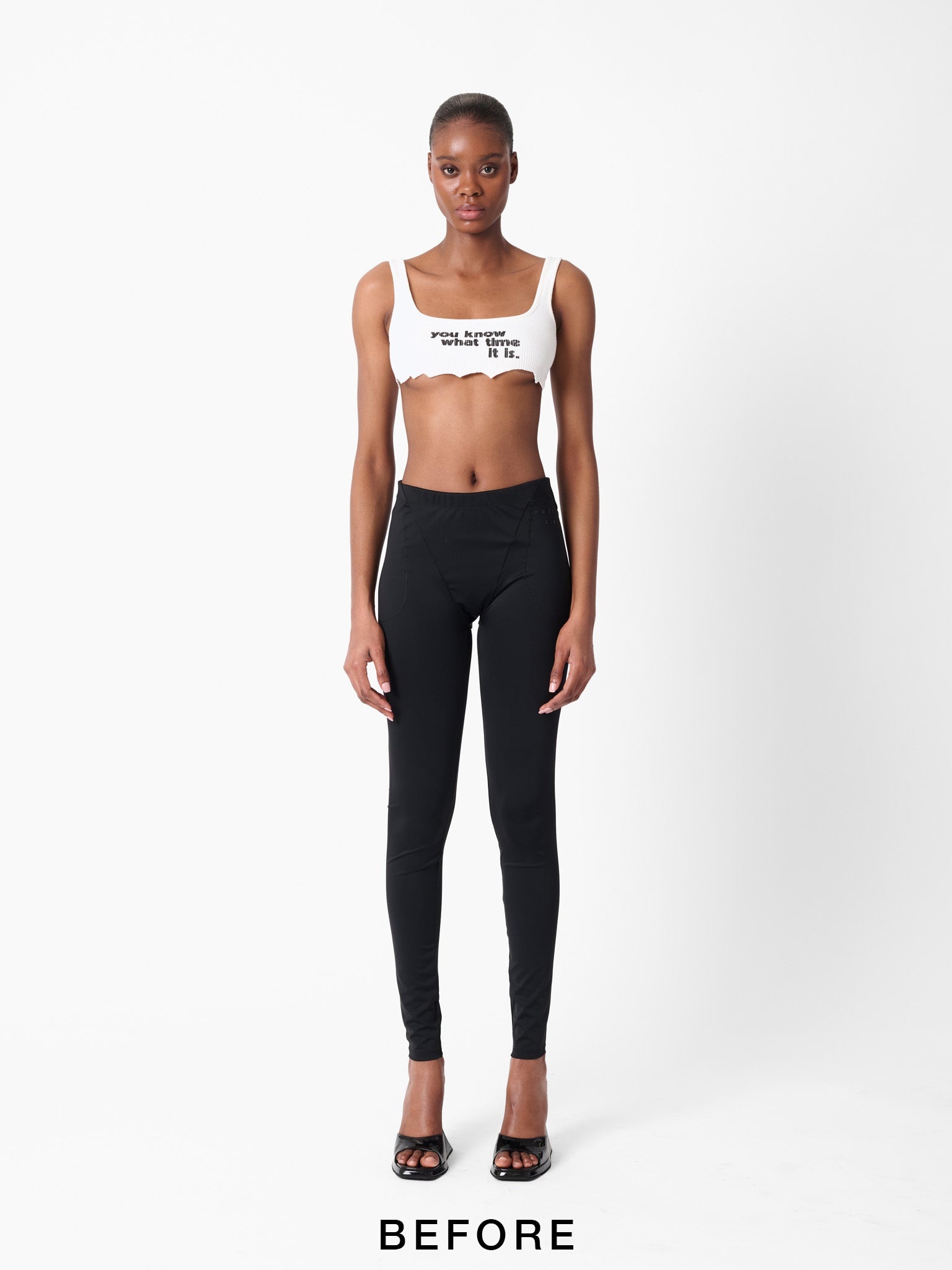 STACY PADDED LEGGINGS BLACK - 4