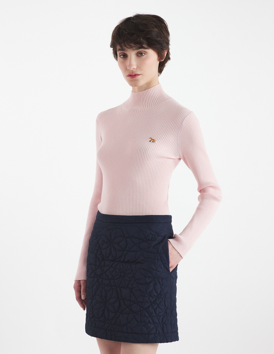 BABY FOX PATCH FINE RIBBED TURTLENECK - 3