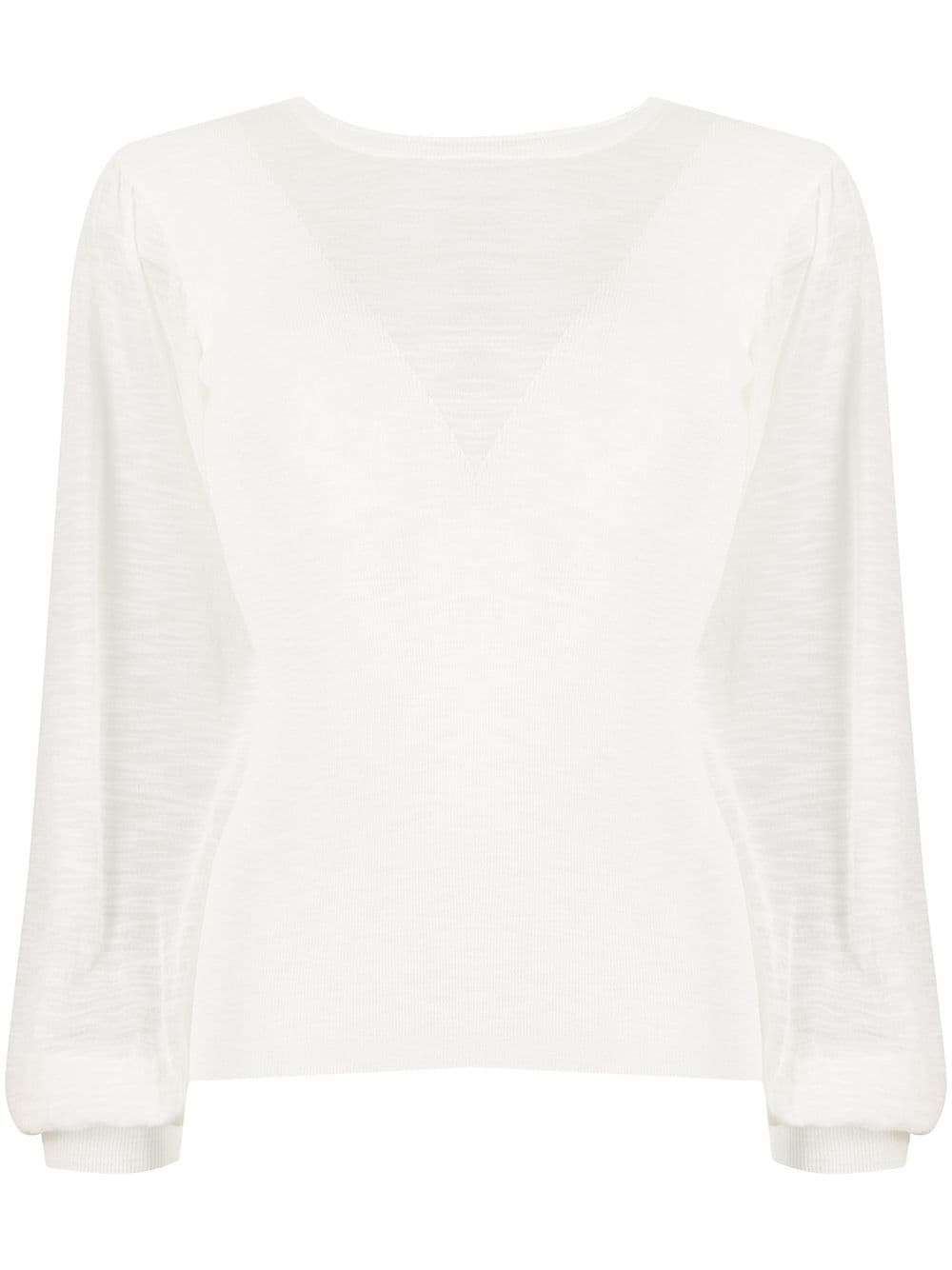 sheer-panel jumper - 1