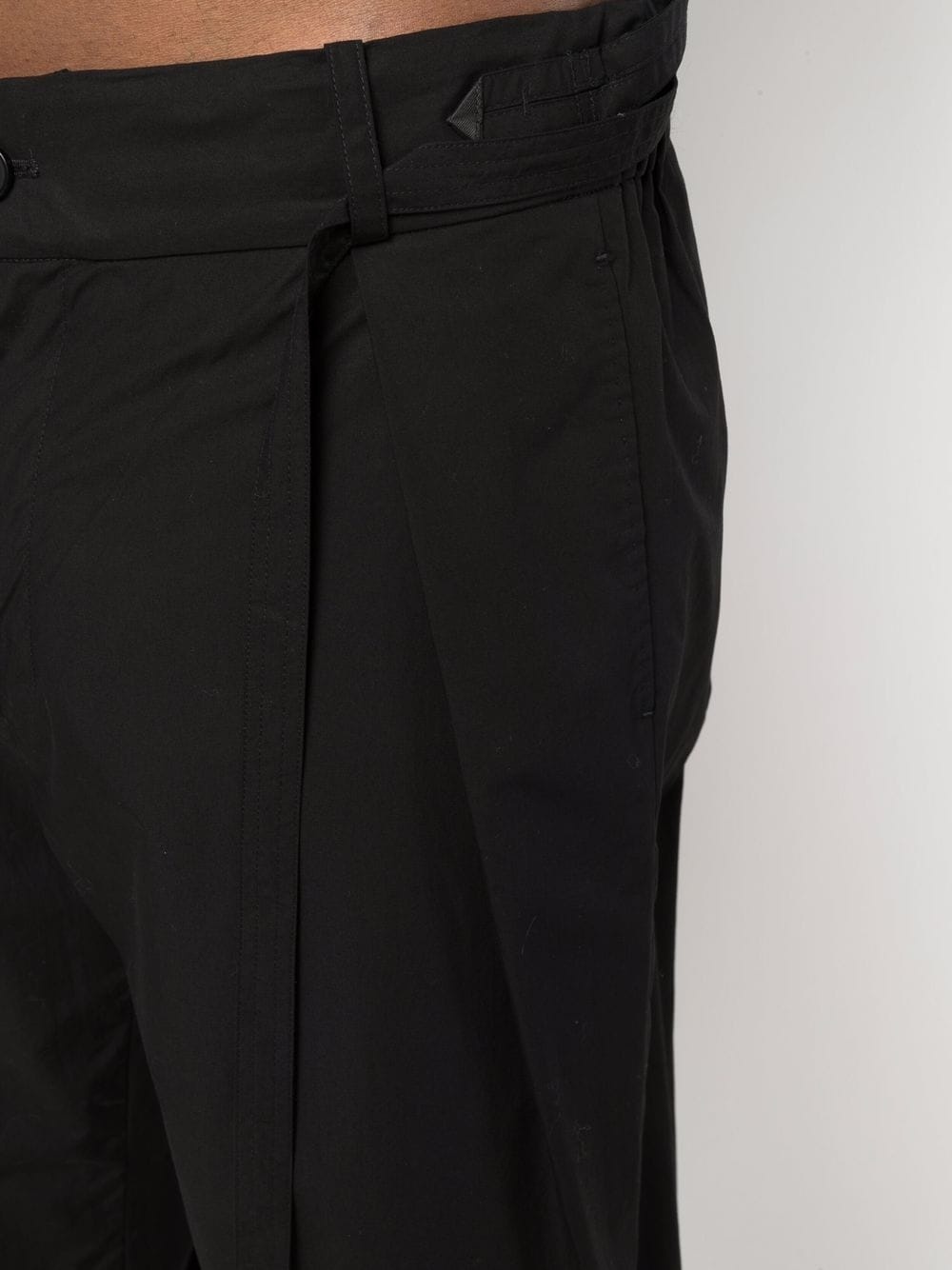 pleated-waist chinos - 5