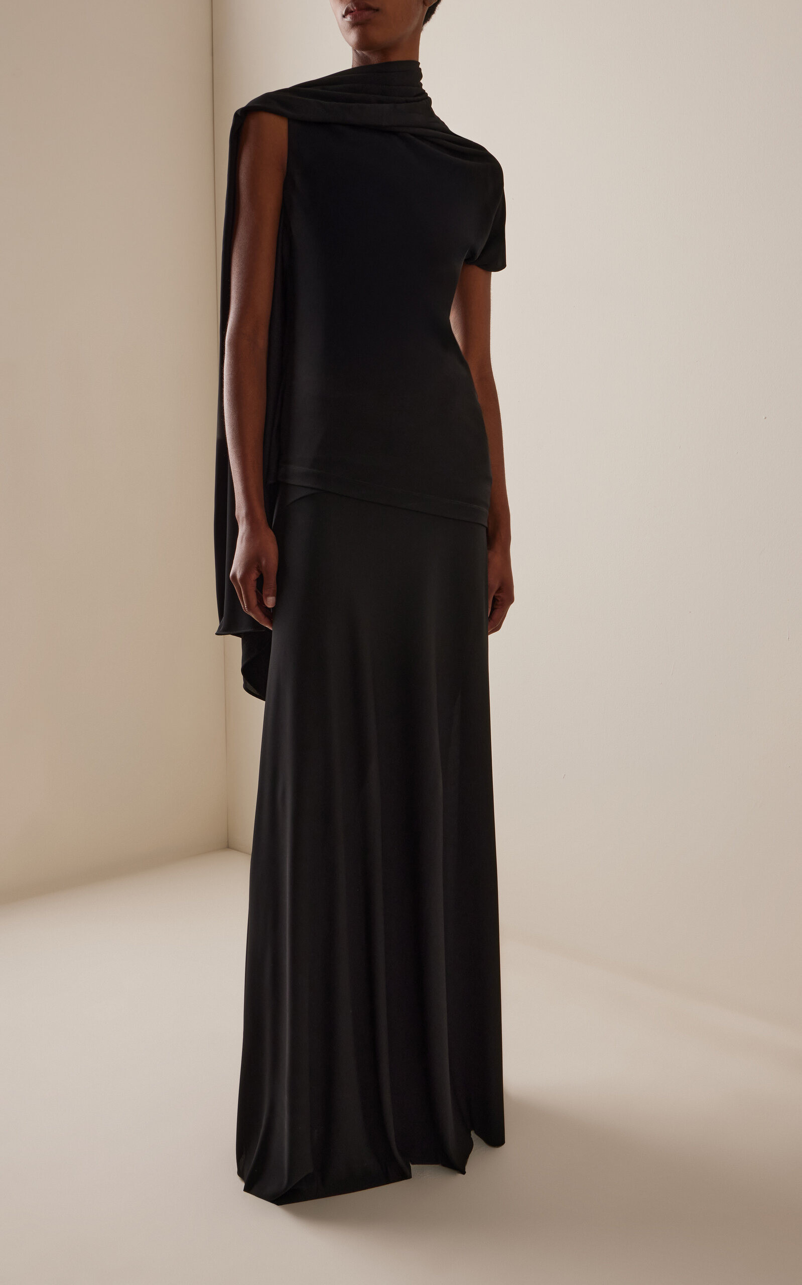 Mirla Jersey Maxi Skirt black - 2