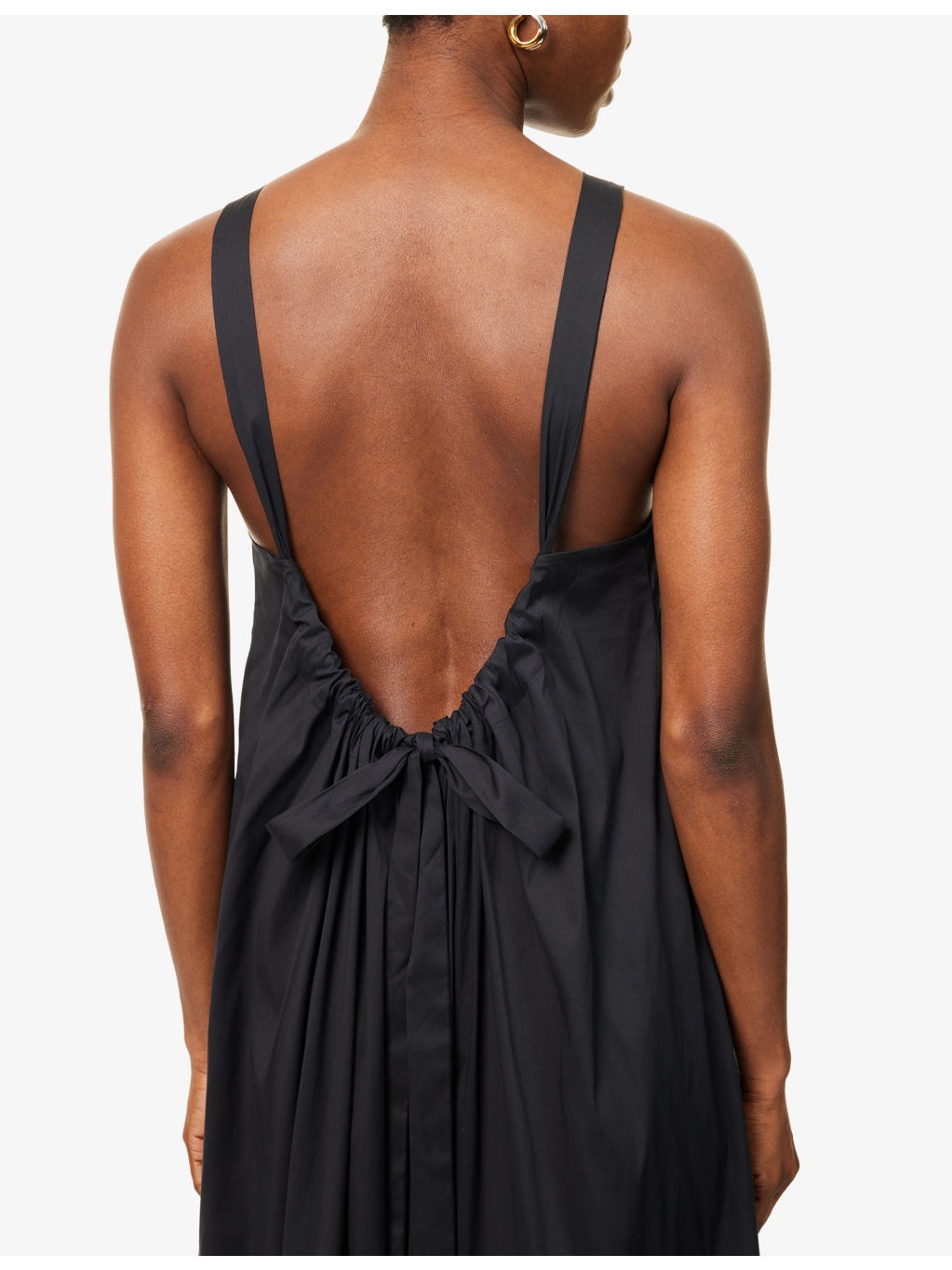 Romea Scoop-Back Cotton-Blend Midi Dress - 6