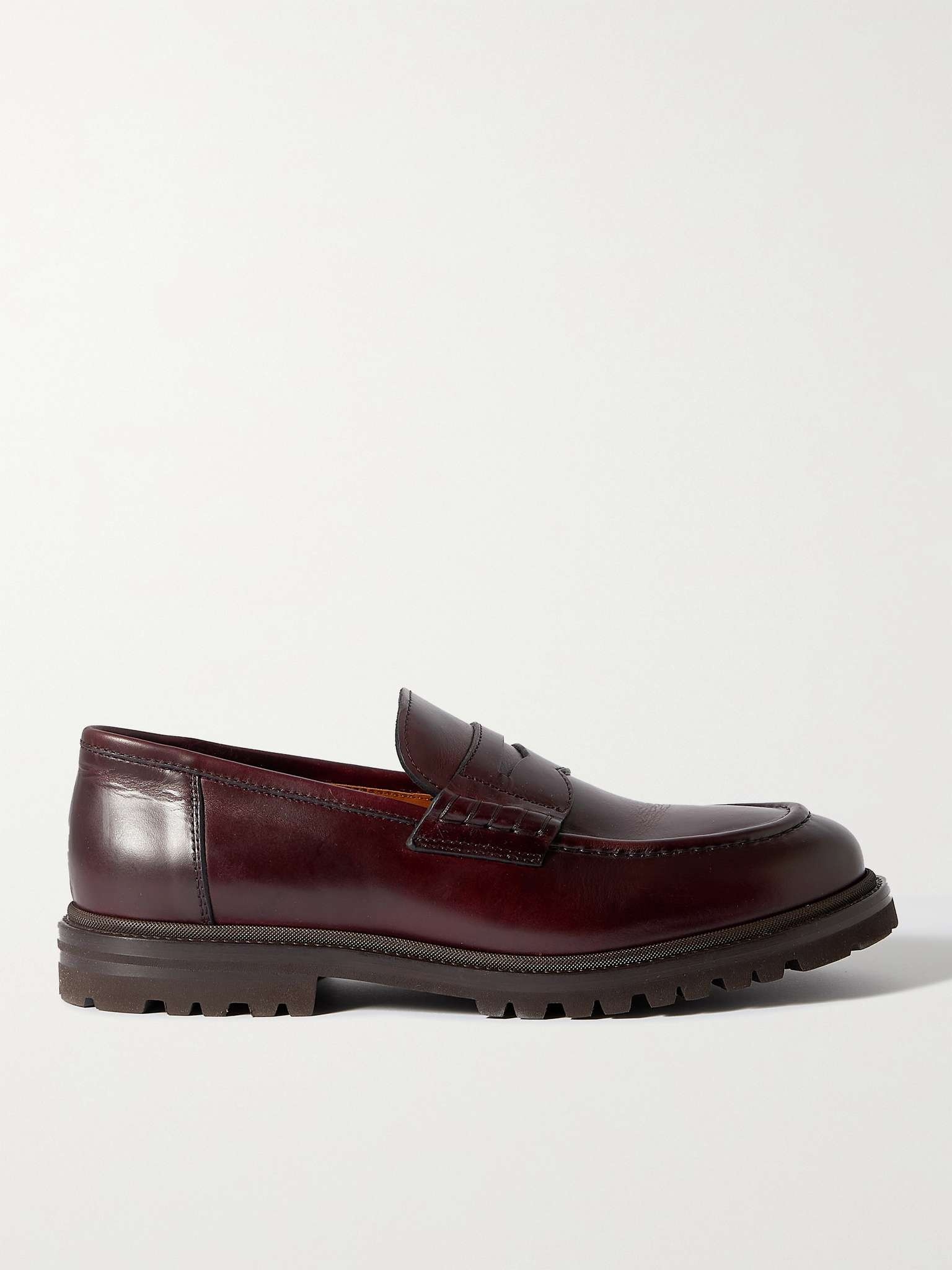 Leather Penny Loafers - 1