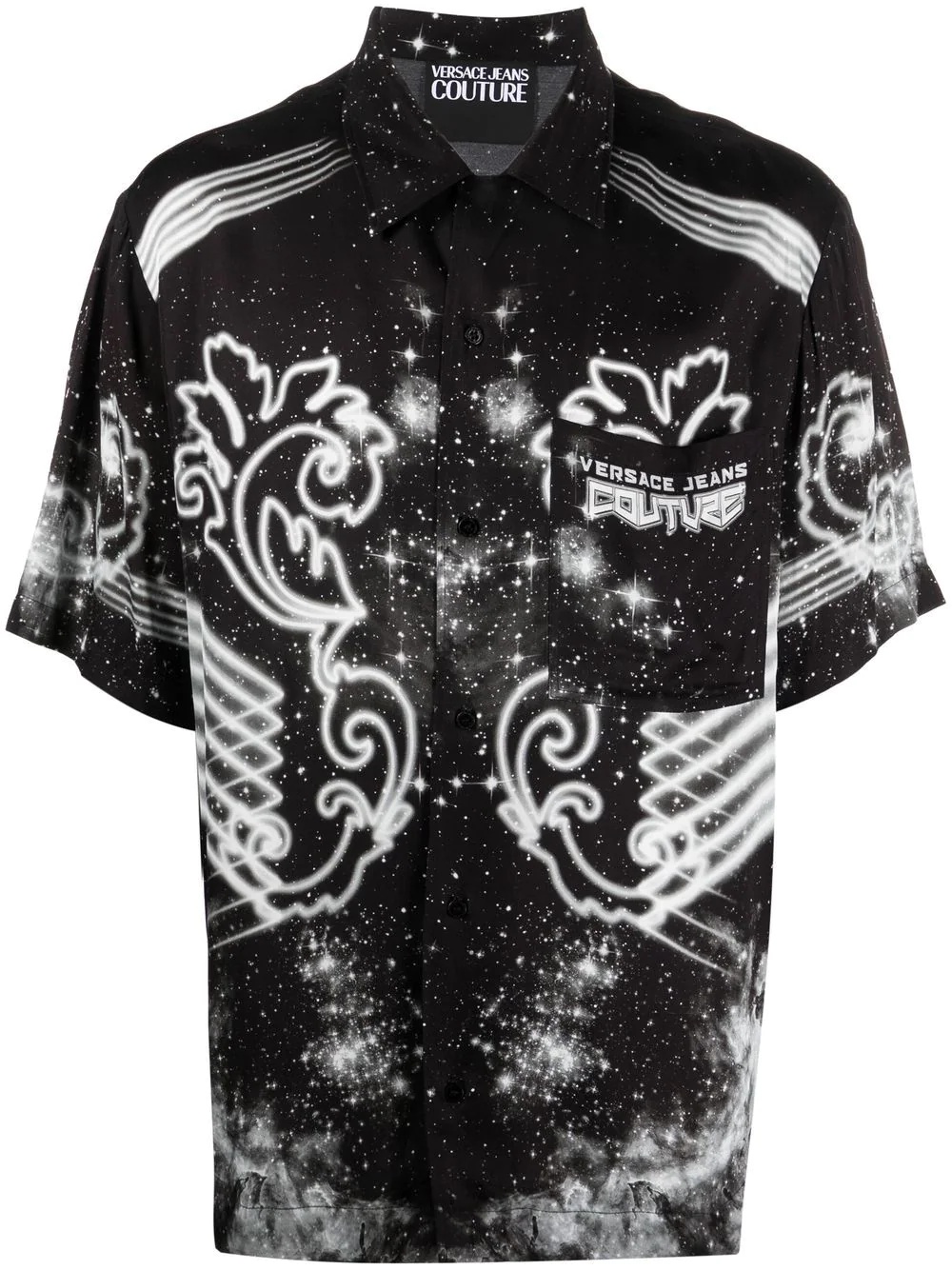 galaxy baroque-print shirt - 1