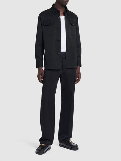 VERSACE Tailored wool twill formal pants outlook