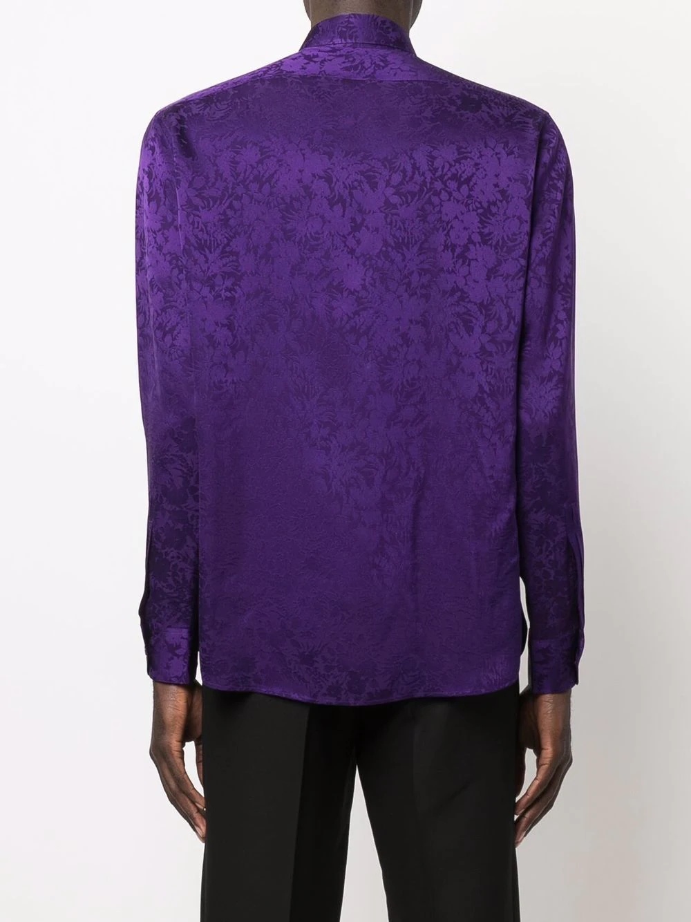 jacquard silk shirt - 4