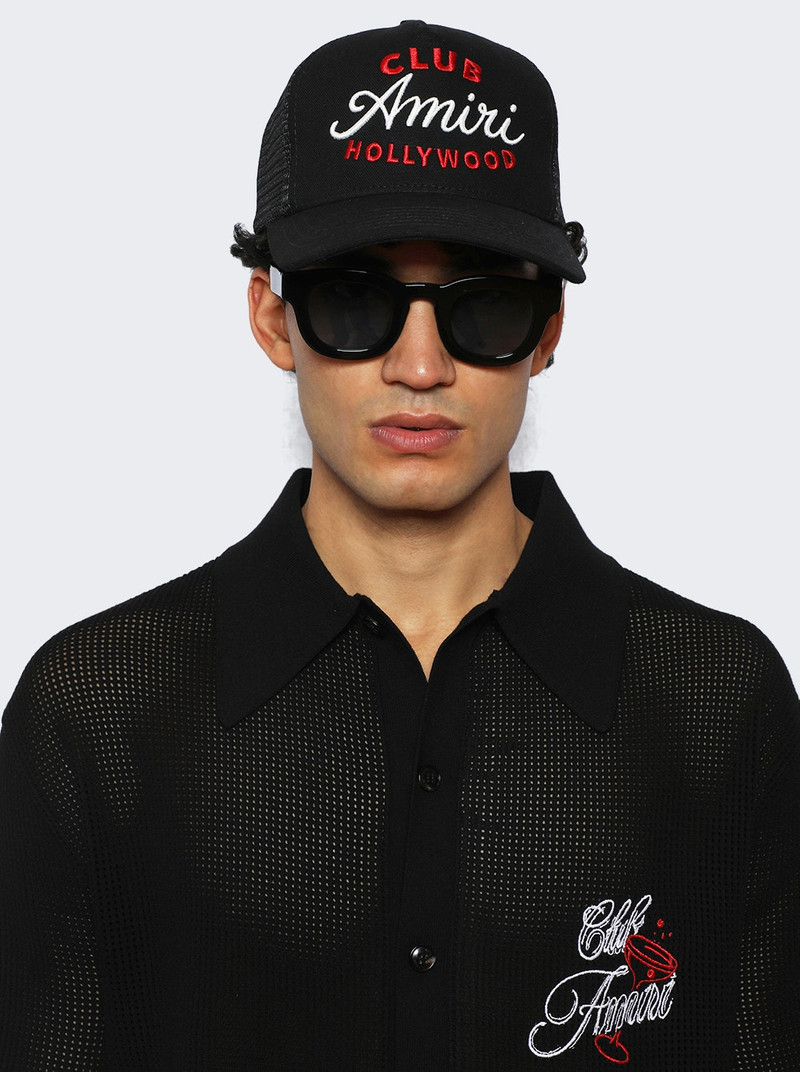 AMIRI Club Amiri Trucker Hat Black outlook