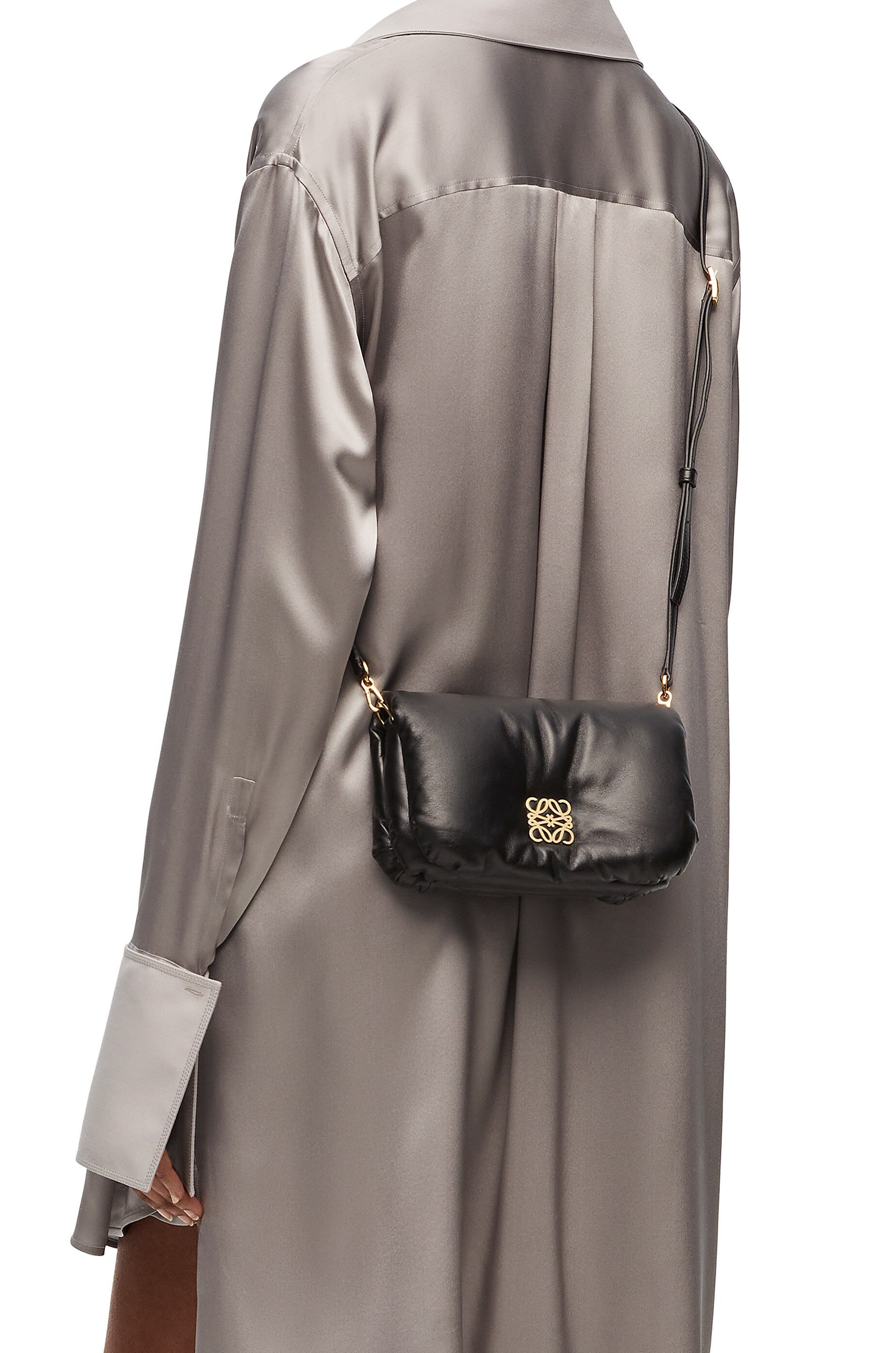 Mini Puffer Goya bag in shiny nappa - 3