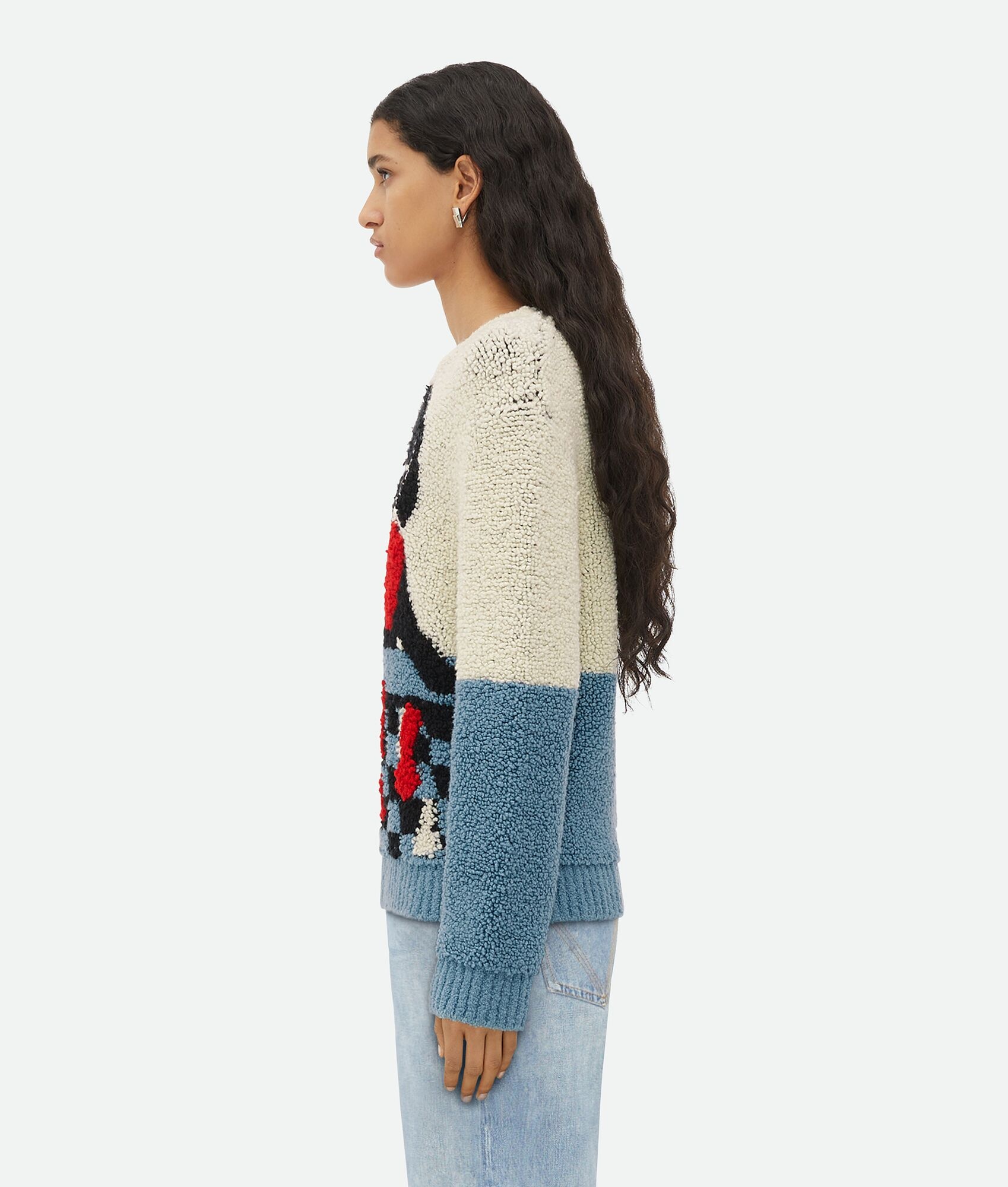 Heavy Wool Jacquard John John Sweater - 2