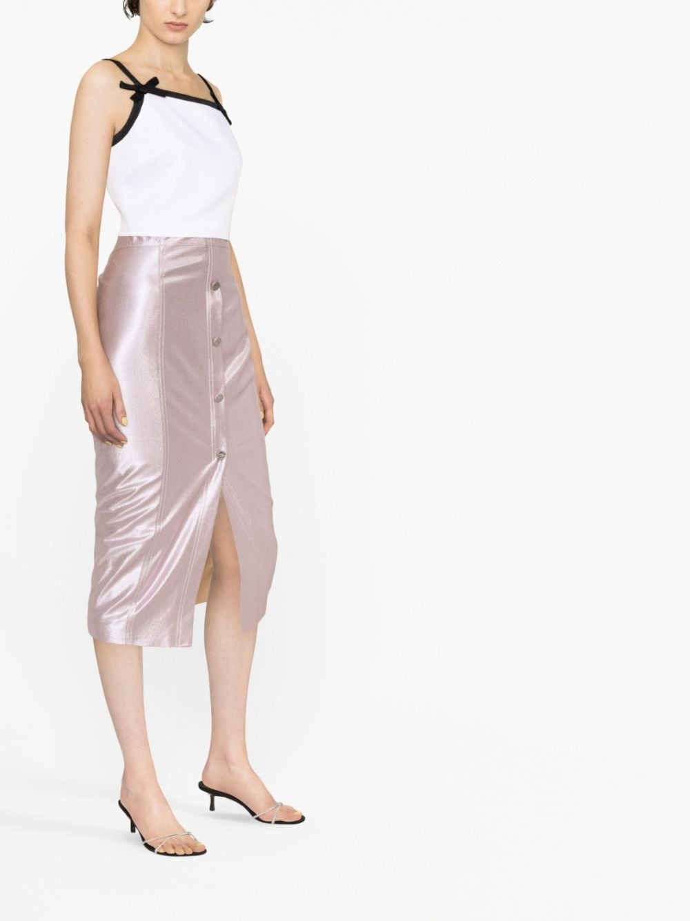 bow-detail crop top - 3