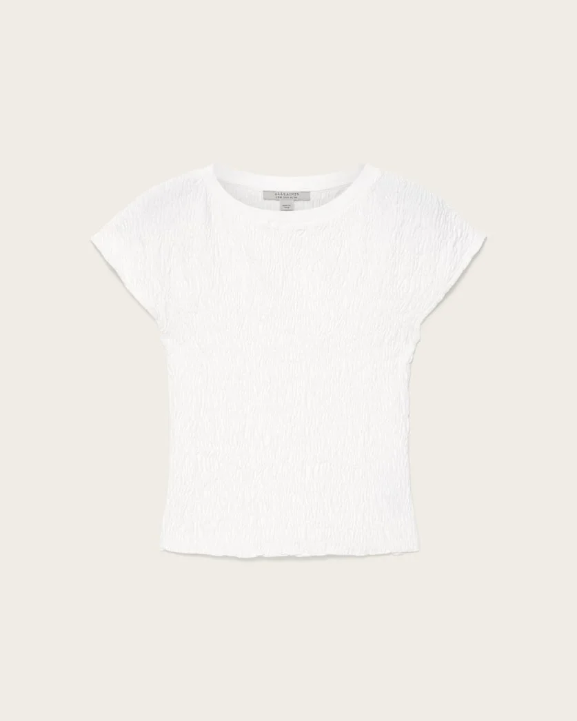 LUNA CRINKLE COTTON SLIM FIT T-SHIRT - 1