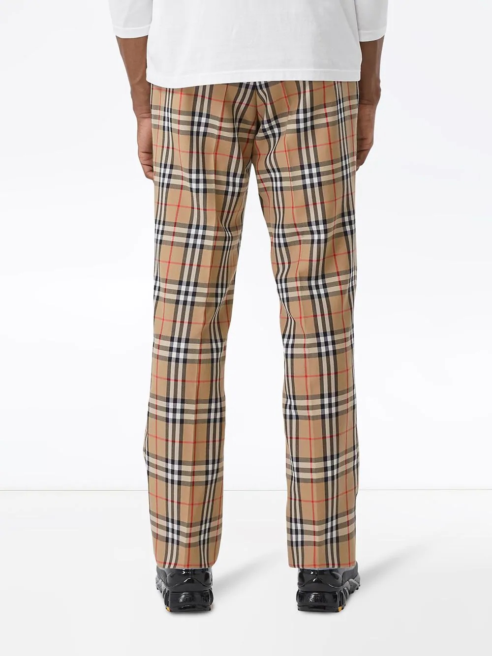 Vintage Check straight-leg trousers - 4