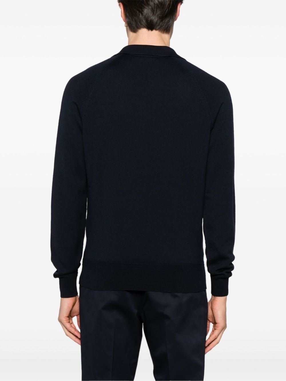 knitted polo sweater - 4