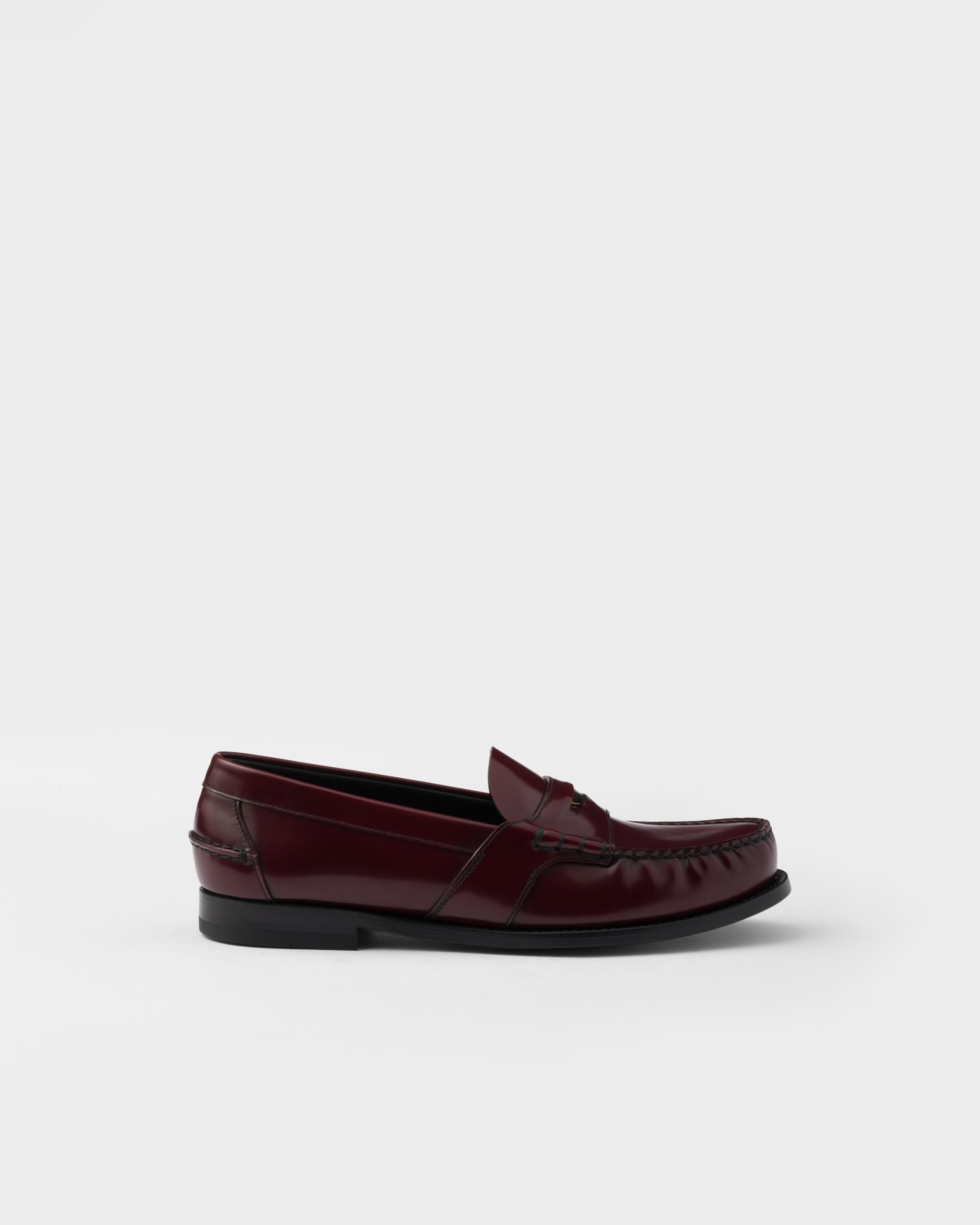 Brushed leather loafers - 2