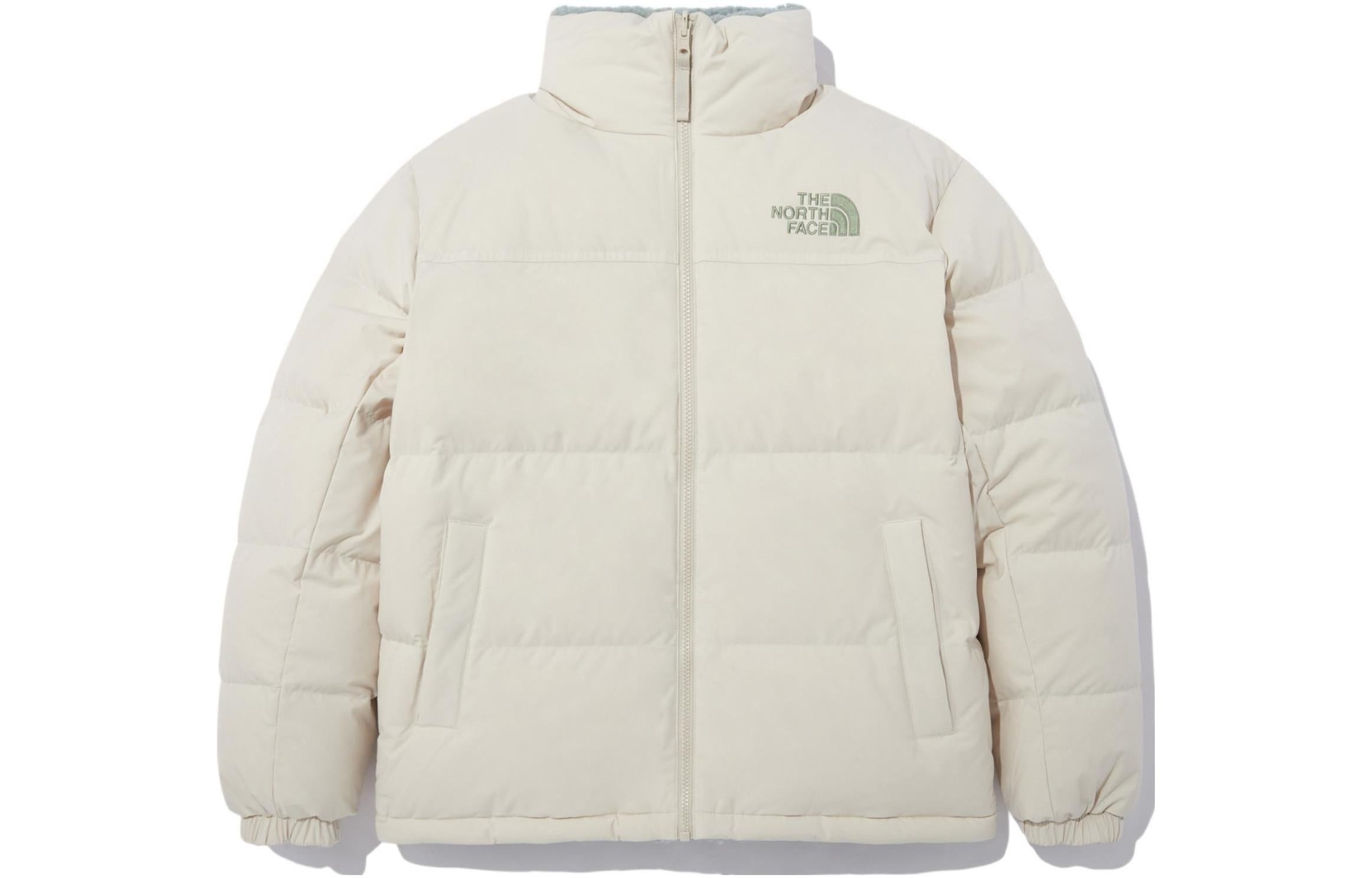 THE NORTH FACE Logo Winter Puffer Jacket 'Beige' NJ1DN77D - 2