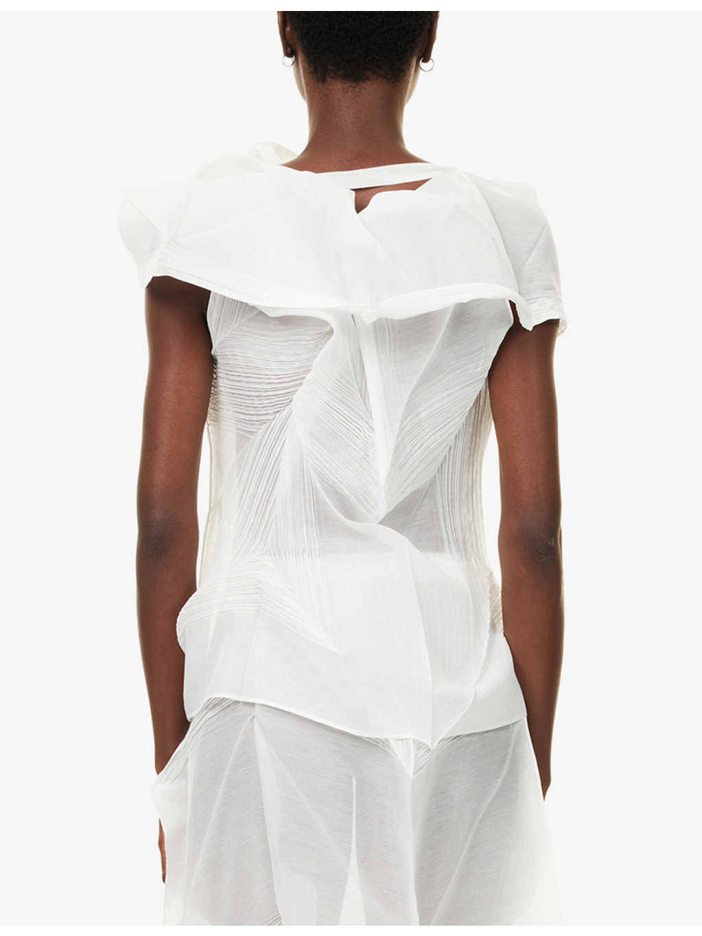 Shade And Shaded Asymmetric Knitted Top - 4