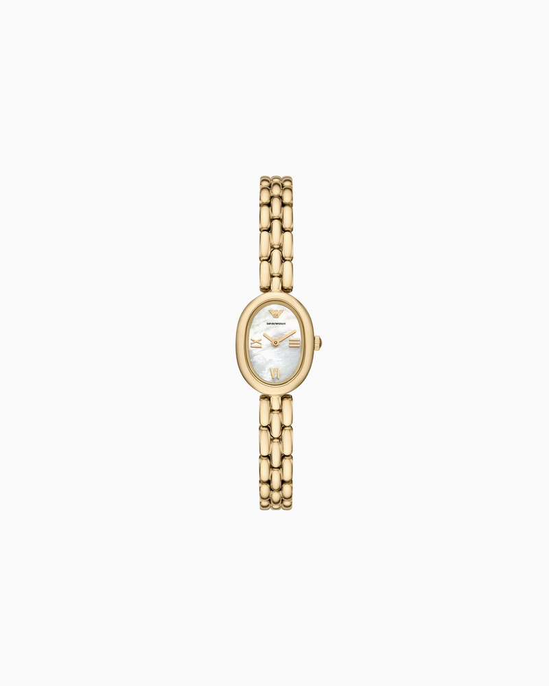 TWO-HAND GOLD-TONE STAINLESS STEEL WATCH 1