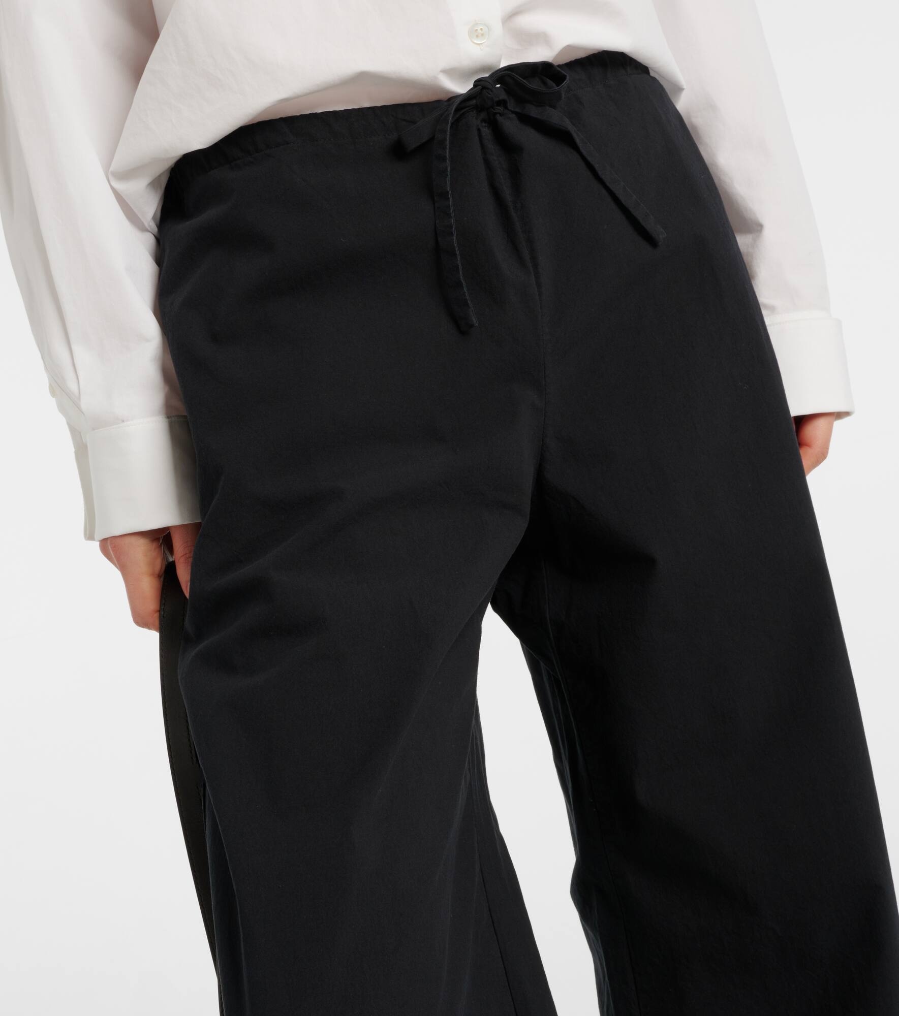 Jugi cotton wide-leg pants - 4
