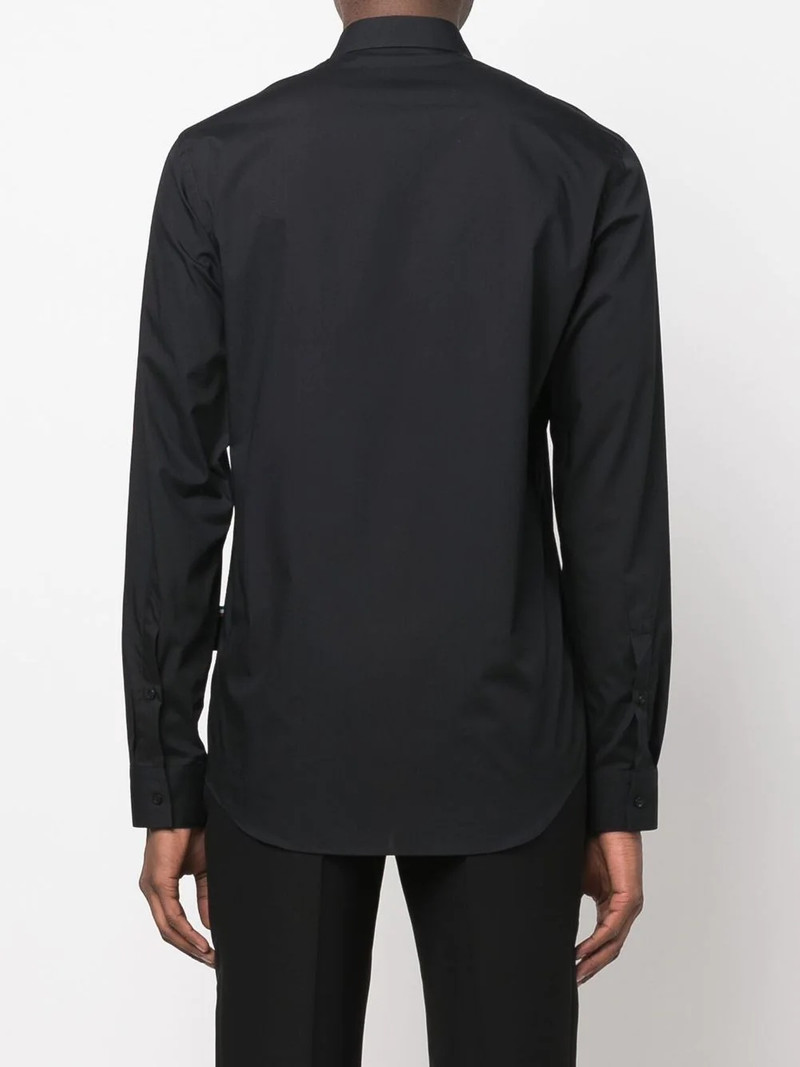chest logo-plaque detail shirt 4