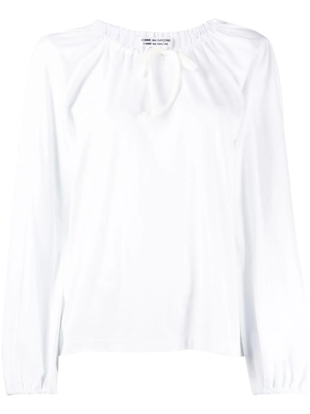 long-sleeved cotton blouse - 1
