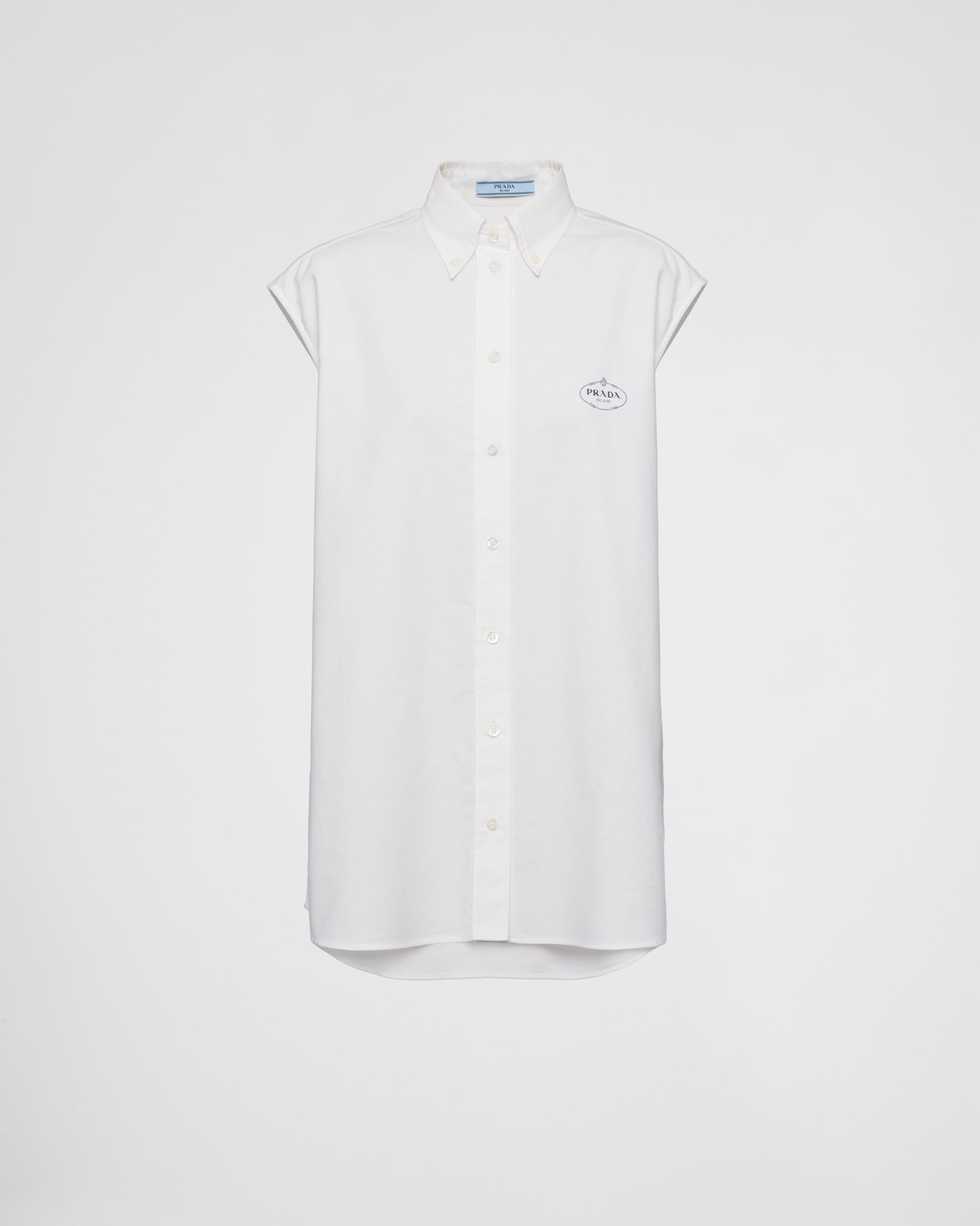 Embroidered Oxford cotton shirt - 1