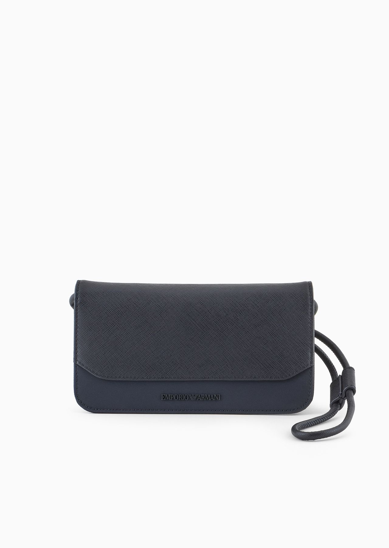 ASV regenerated Saffiano and recycled nylon tech case with shoulder strap - 1
