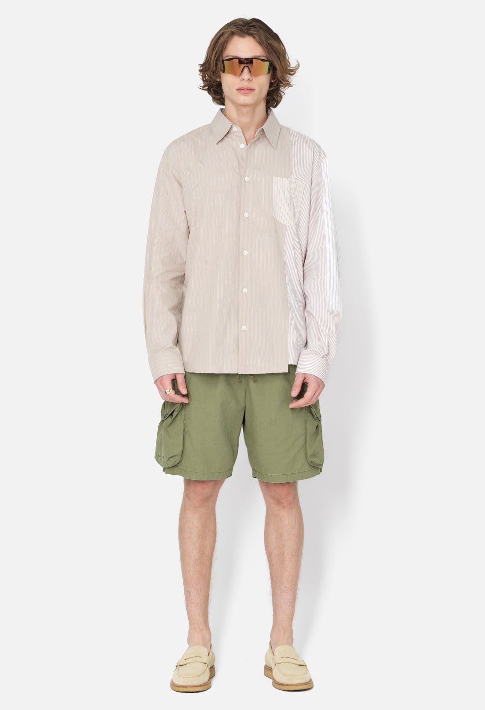 PANELED BUTTON UP - 4