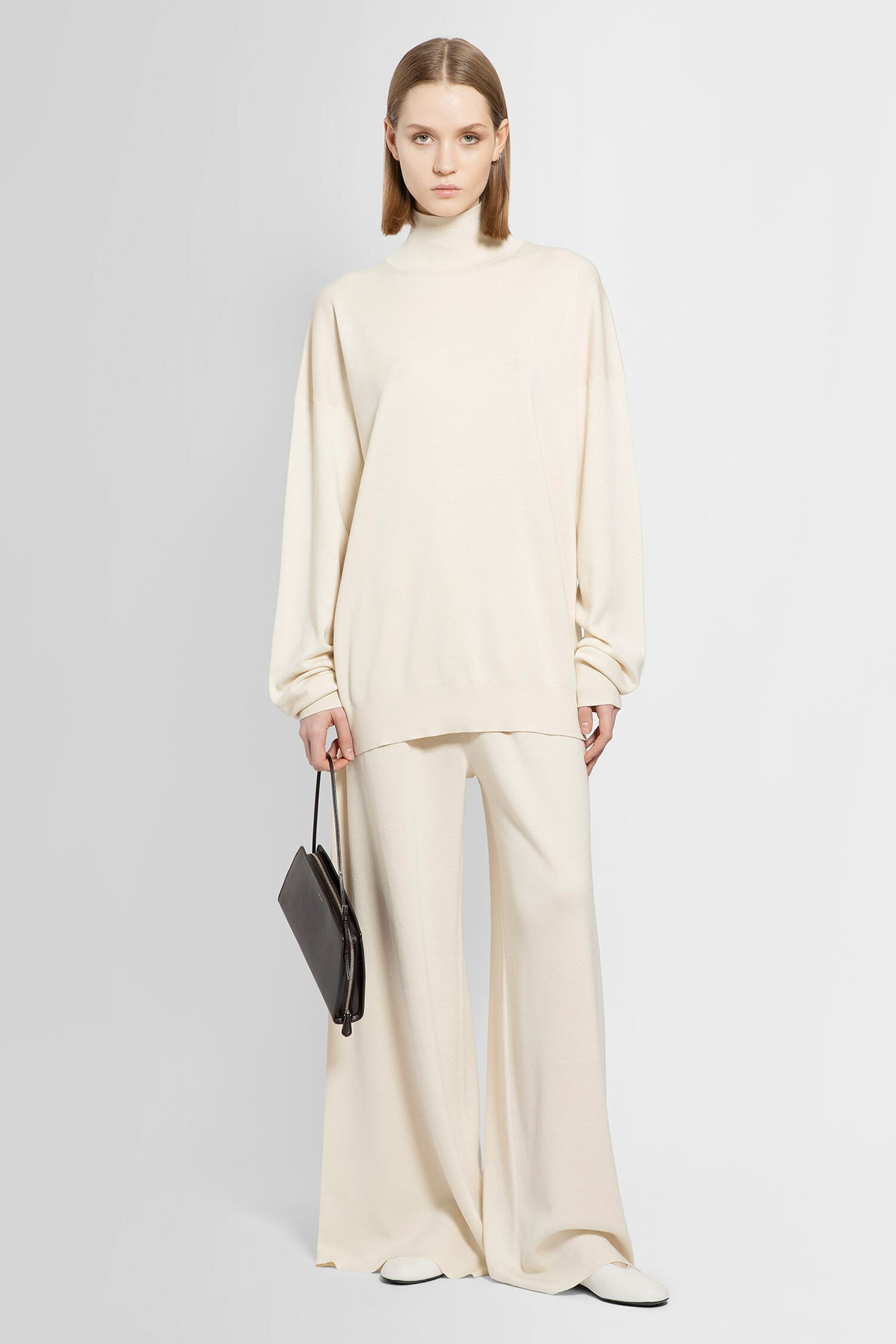 THE ROW WOMAN OFF-WHITE TROUSERS - 5