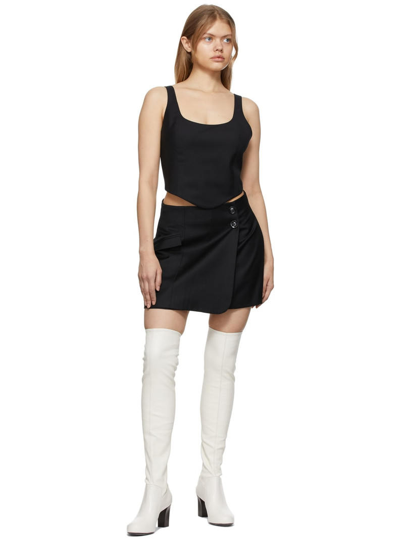 ANNA QUAN SSENSE Exclusive Black Maya Tank Top outlook