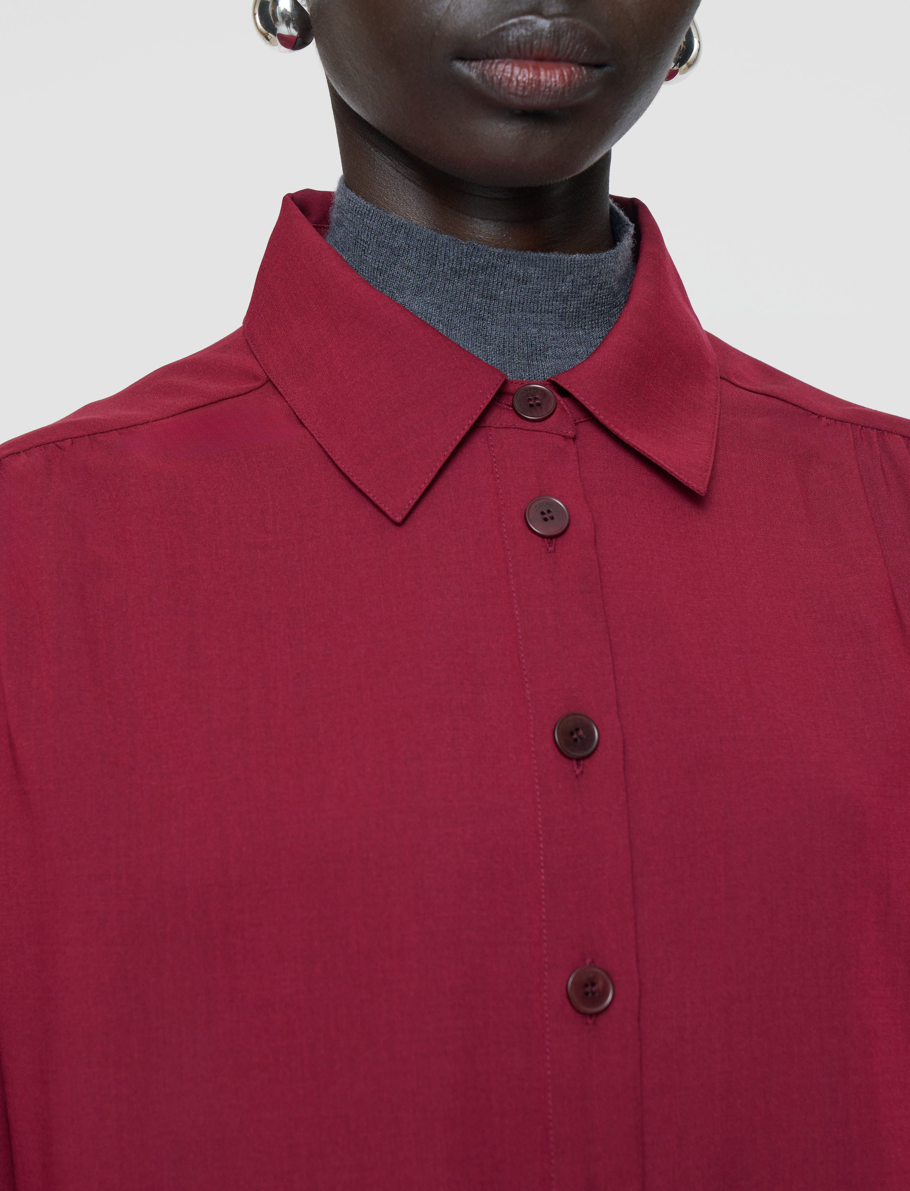 Anais Wool Voile Blouse - 4