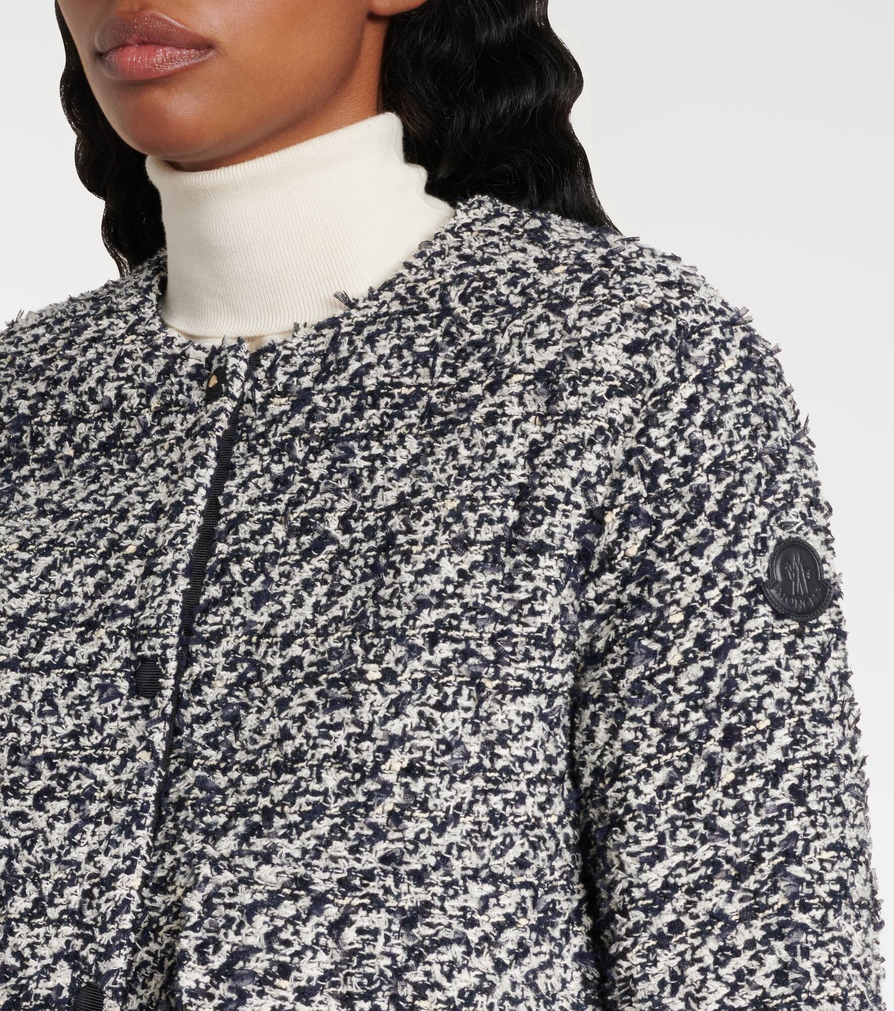 Dauphin cropped tweed down jacket - 4