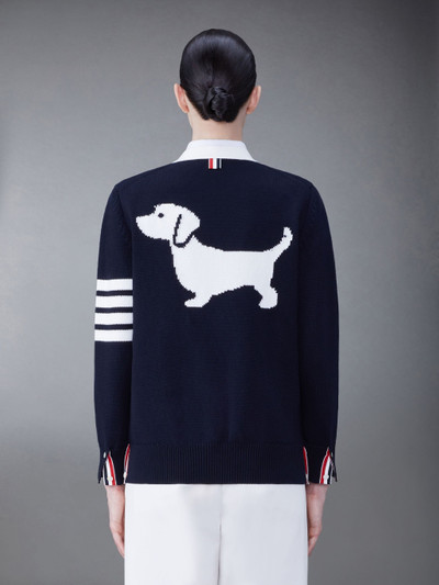 Thom Browne Cotton 4-Bar Hector V-Neck Cardigan outlook