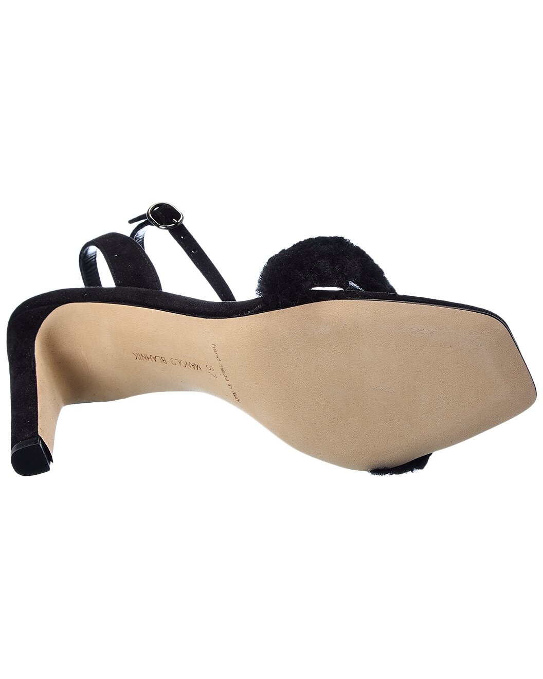 Manolo Blahnik Hiebi 90 Suede Sandal - 4
