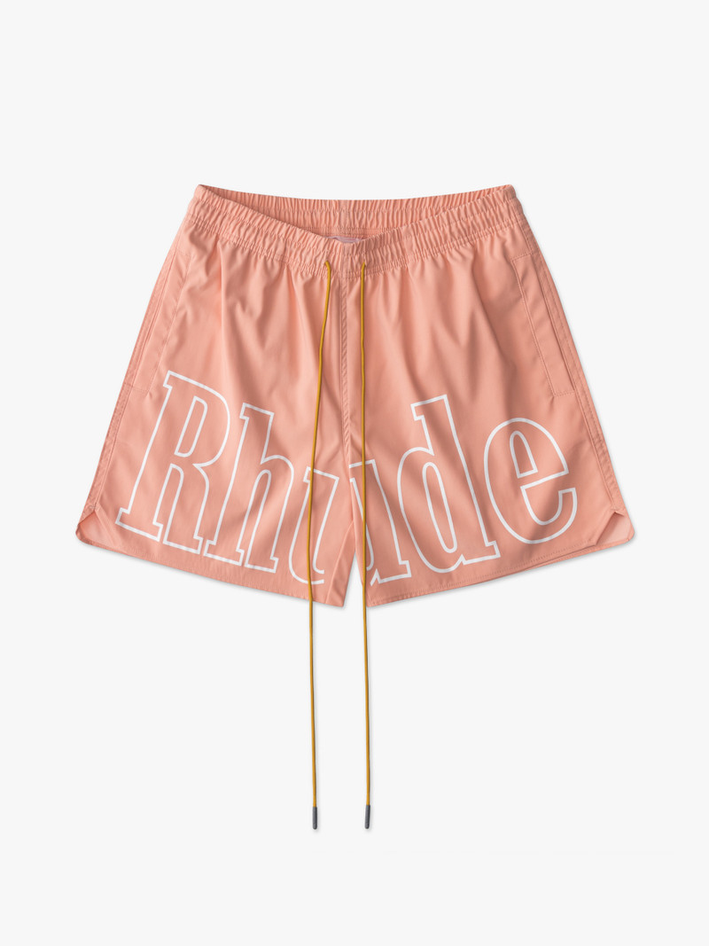 RHUDE LOGO SWIM TRUNKS 1