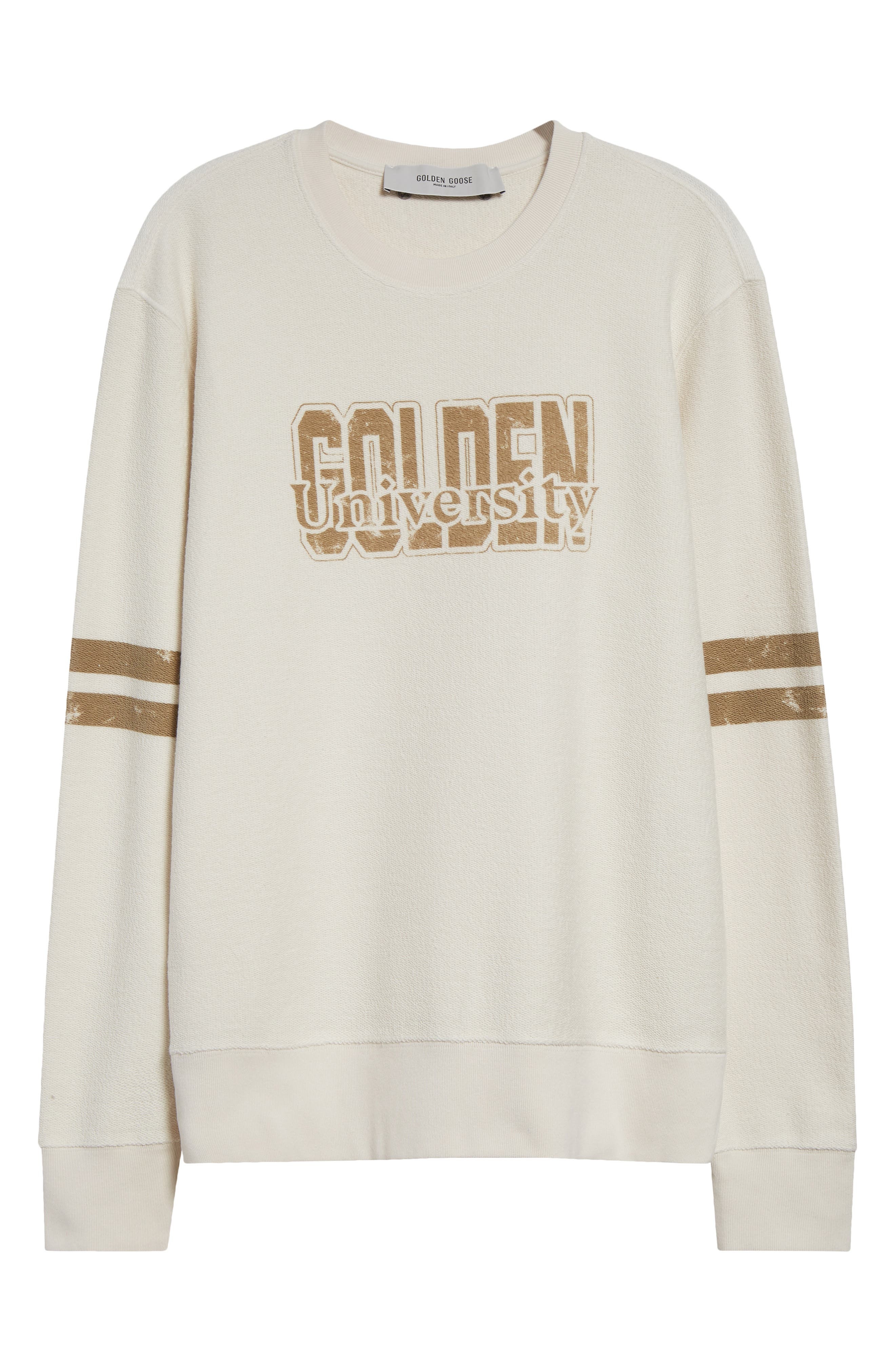 Golden Goose Journey Logo Graphic Crewneck Sweatshirt in Artic Wolf at Nordstrom - 6