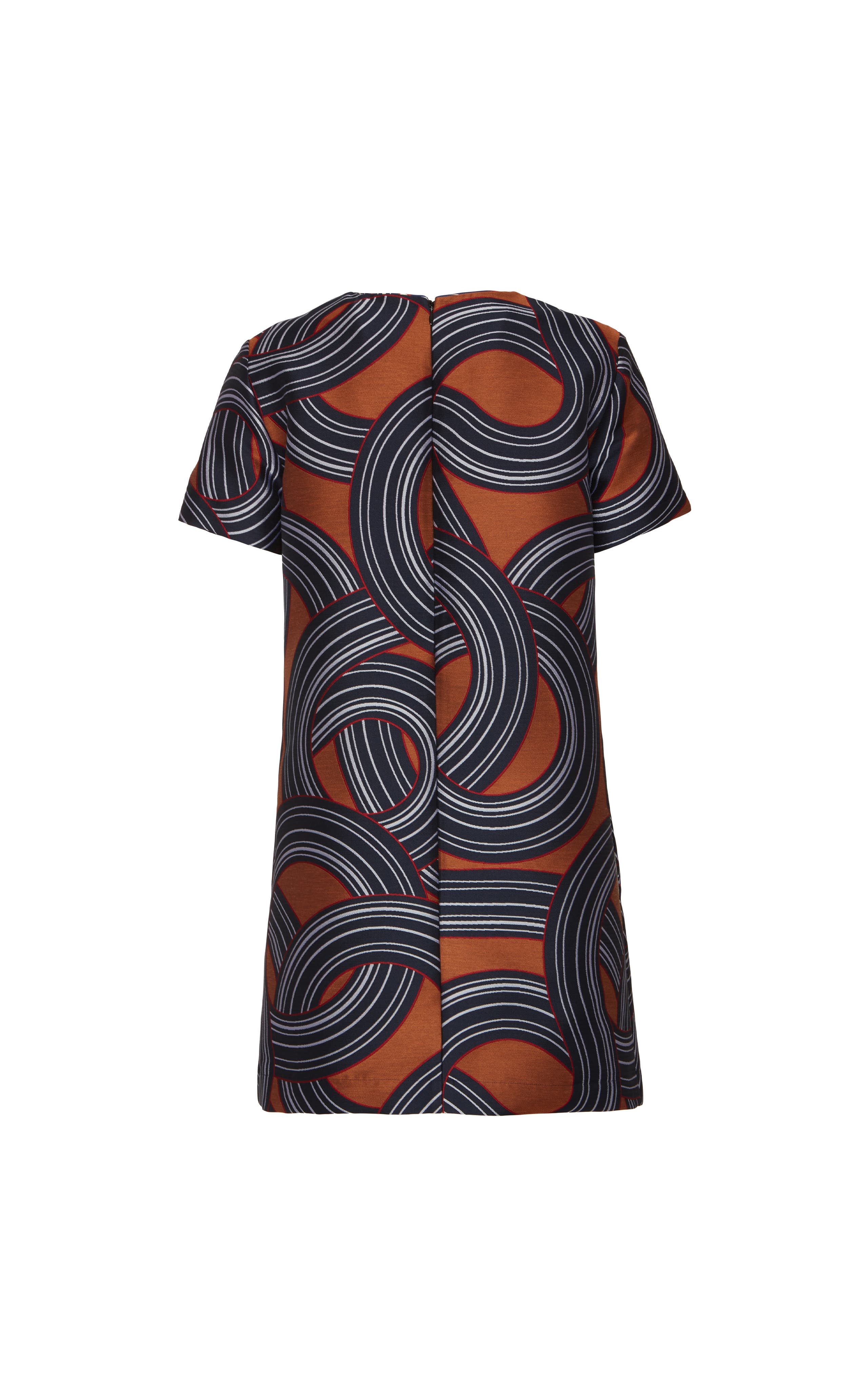 La DoubleJ Mini Swing Dress Montecarlo Jacquard Blue at Nordstrom - 3