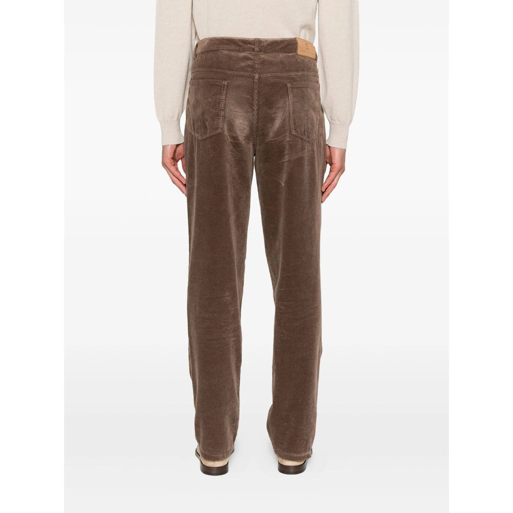 Brunello Cucinelli Brown Trousers - Regular & Straight-Leg Trousers Men - 4