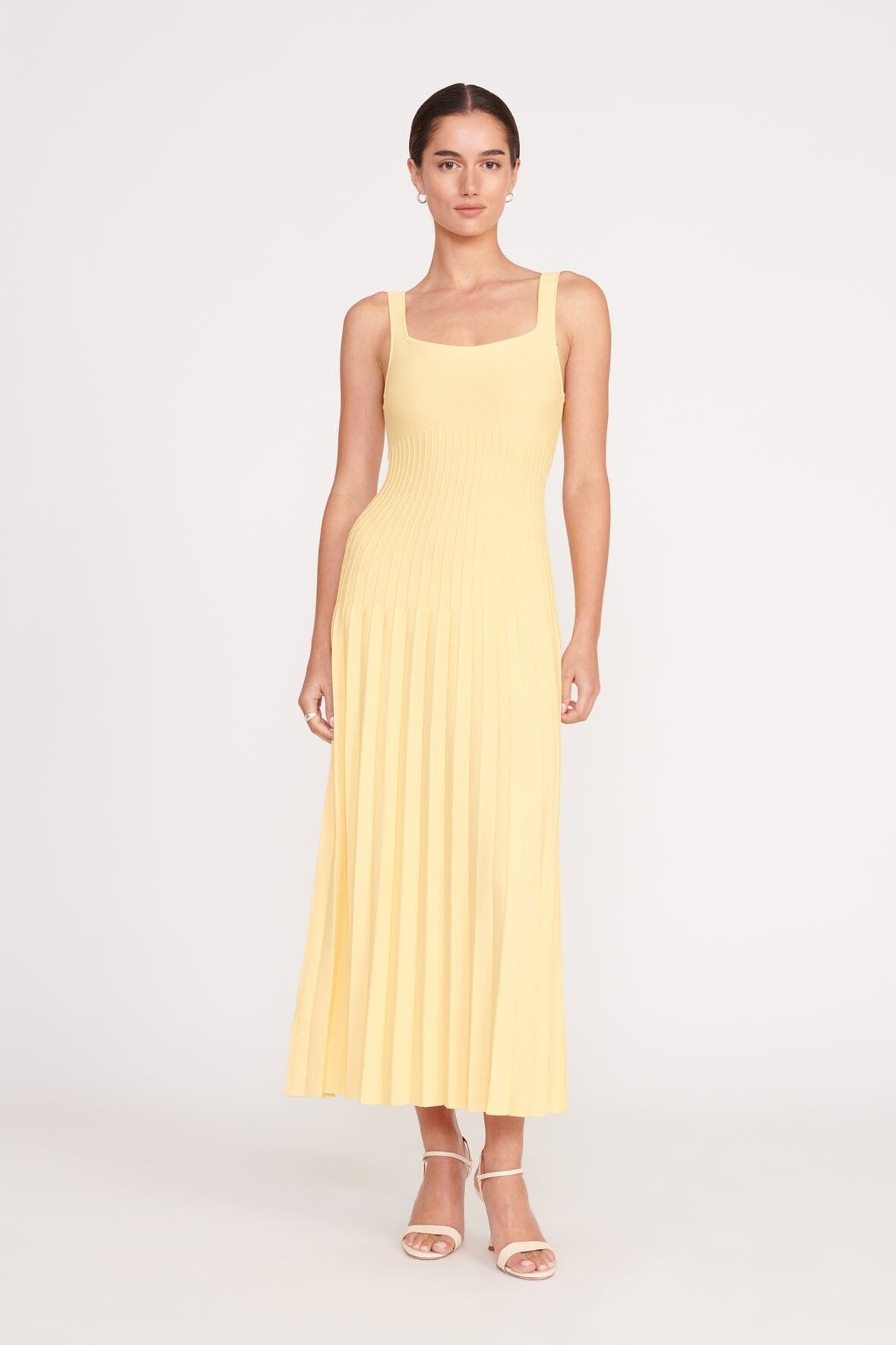 STAUD ELLISON DRESS LEMON DROP - 2